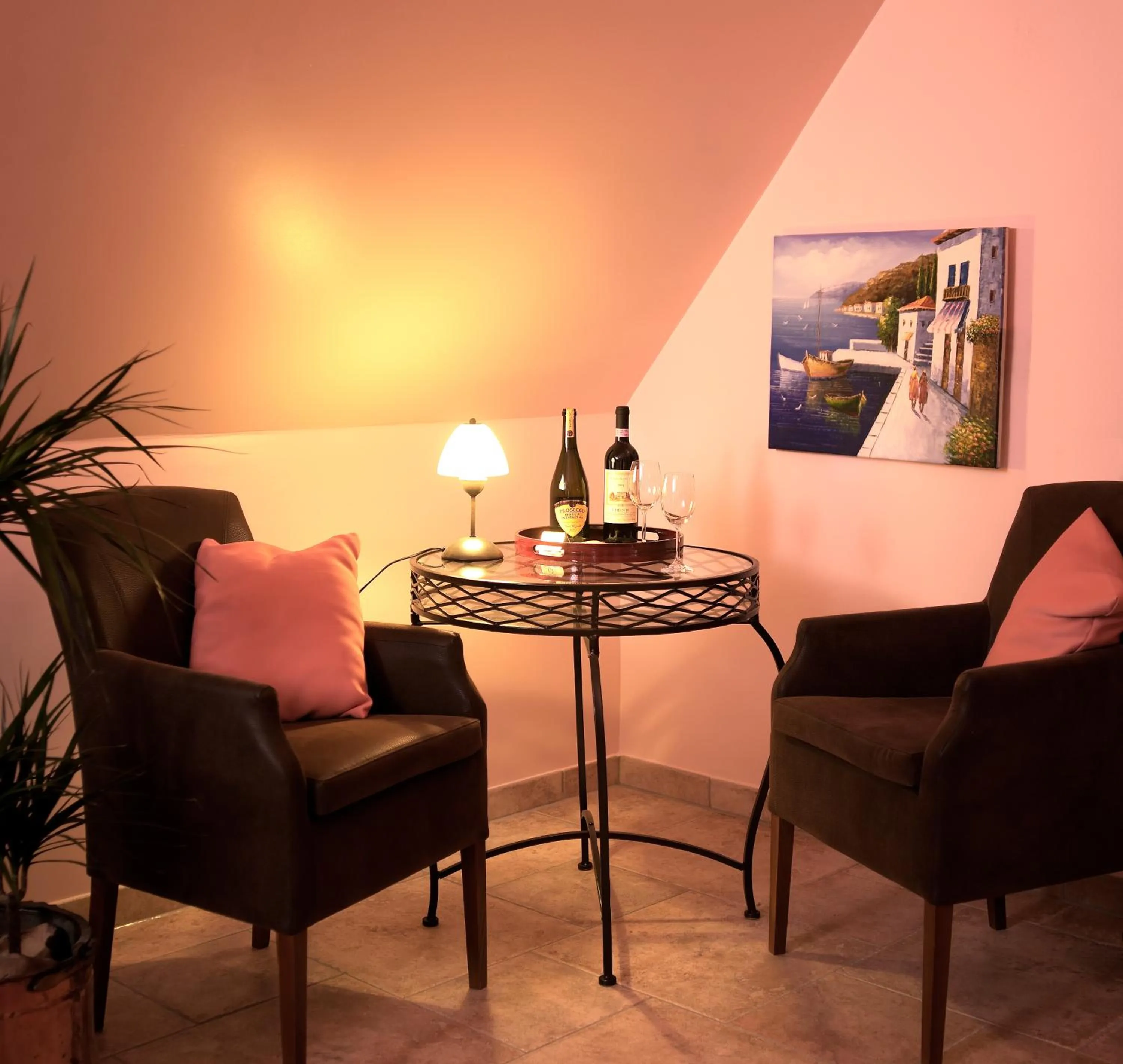 Seating area in Hotel La Principessa