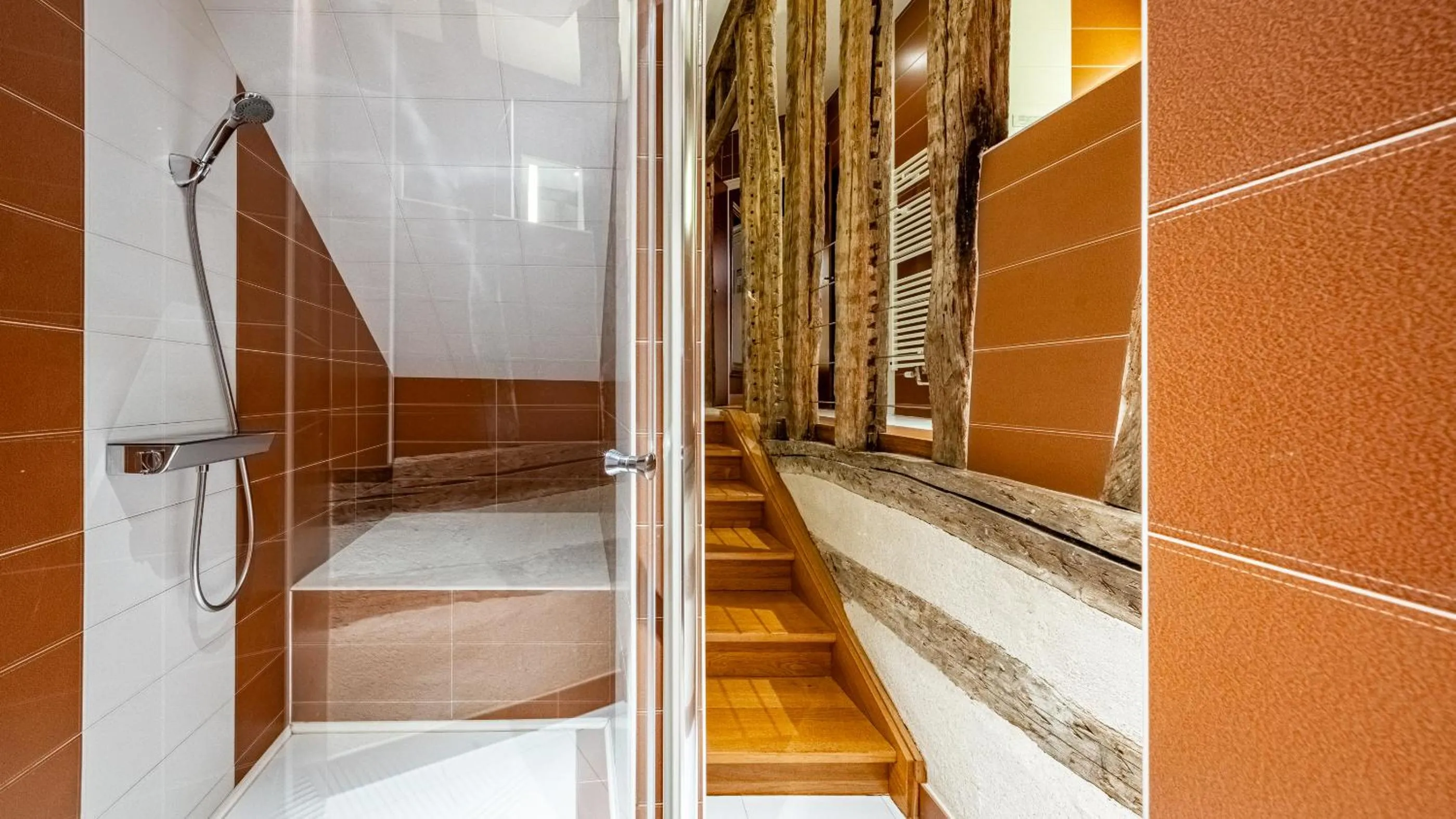 Shower in Hotel Relais De La Cote D'or