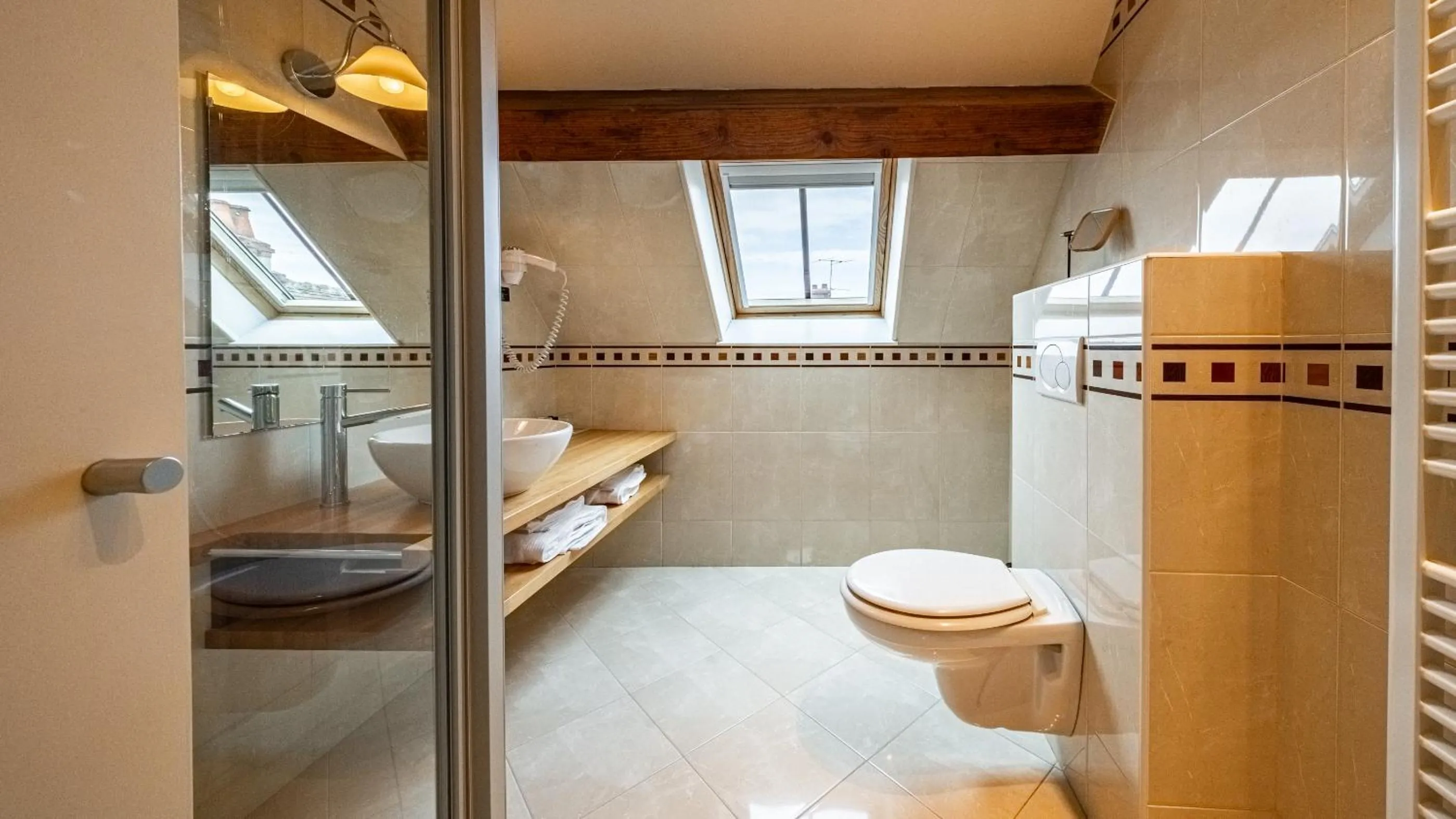 Shower in Hotel Relais De La Cote D'or