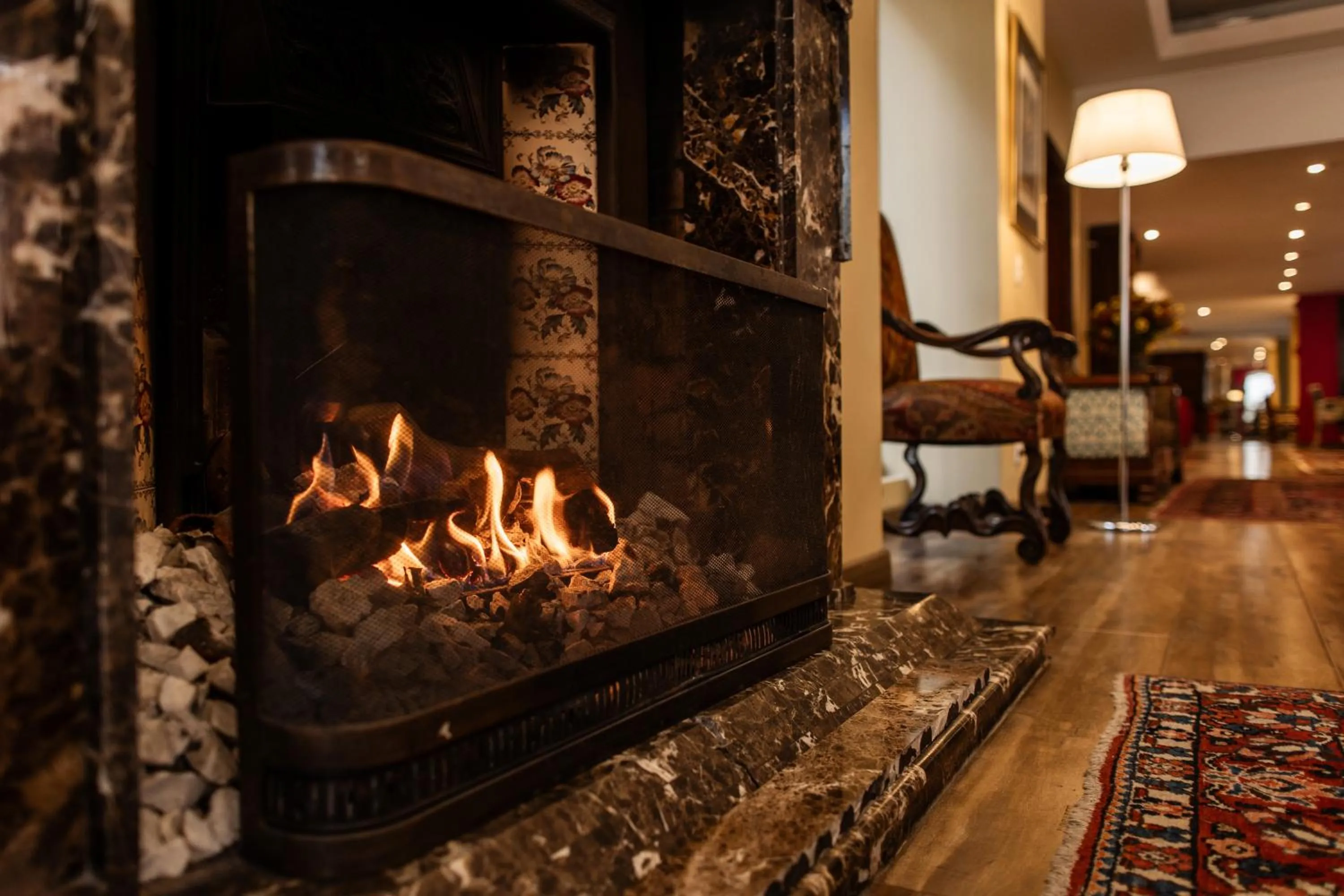 Seating area in Hotel Portón de la Cabrera