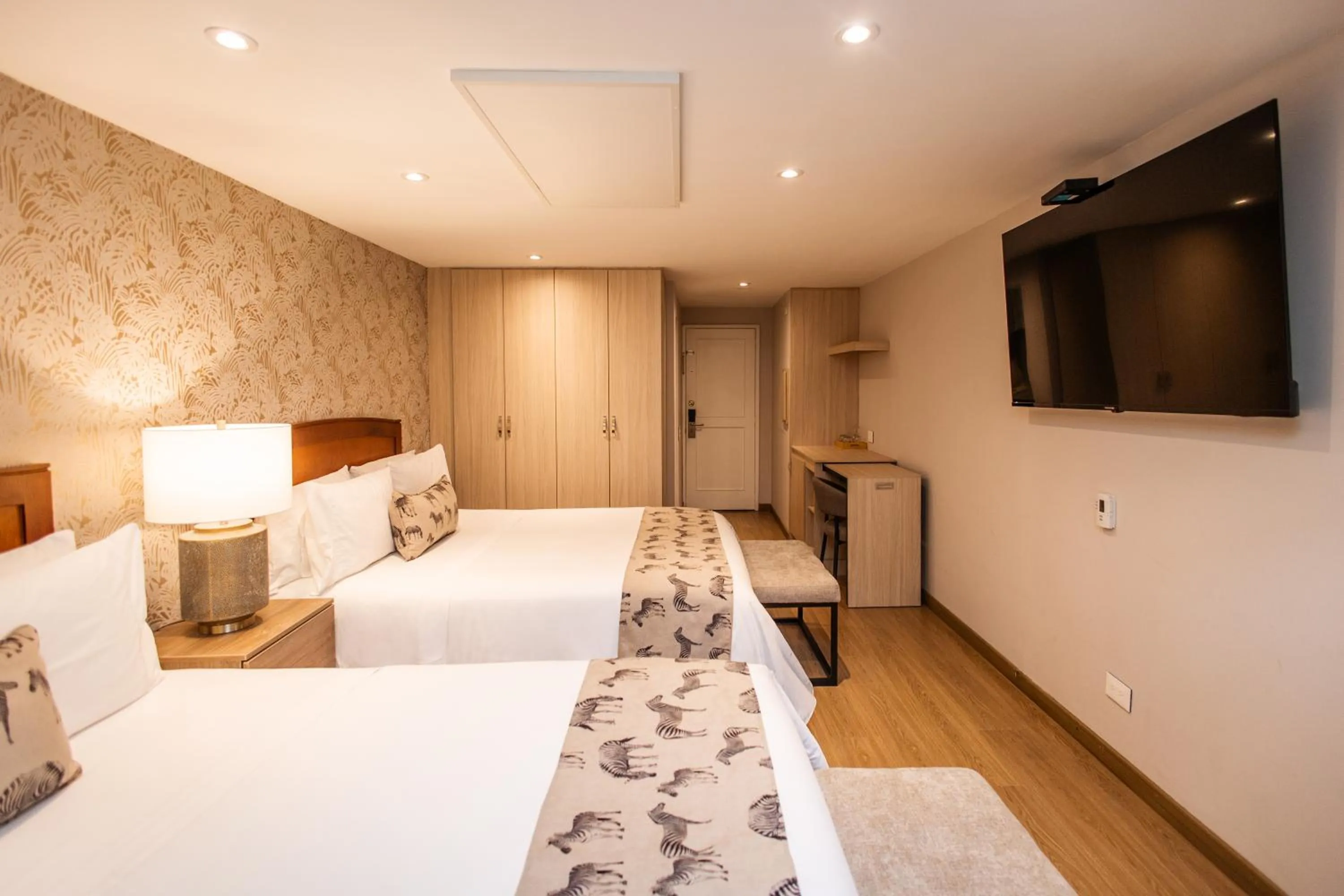 Bed in Hotel Portón de la Cabrera