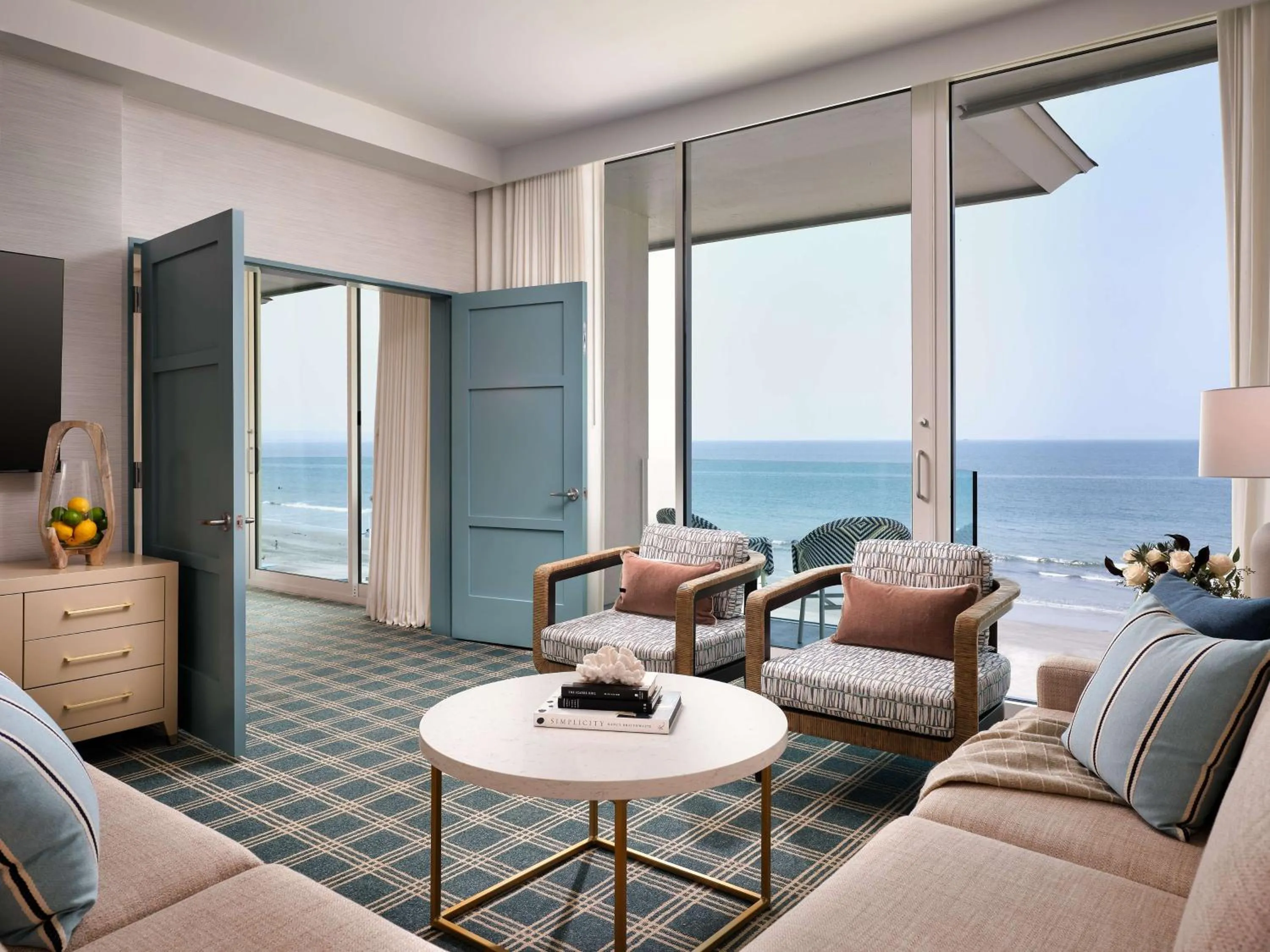 Living room in Hotel del Coronado, Curio Collection by Hilton