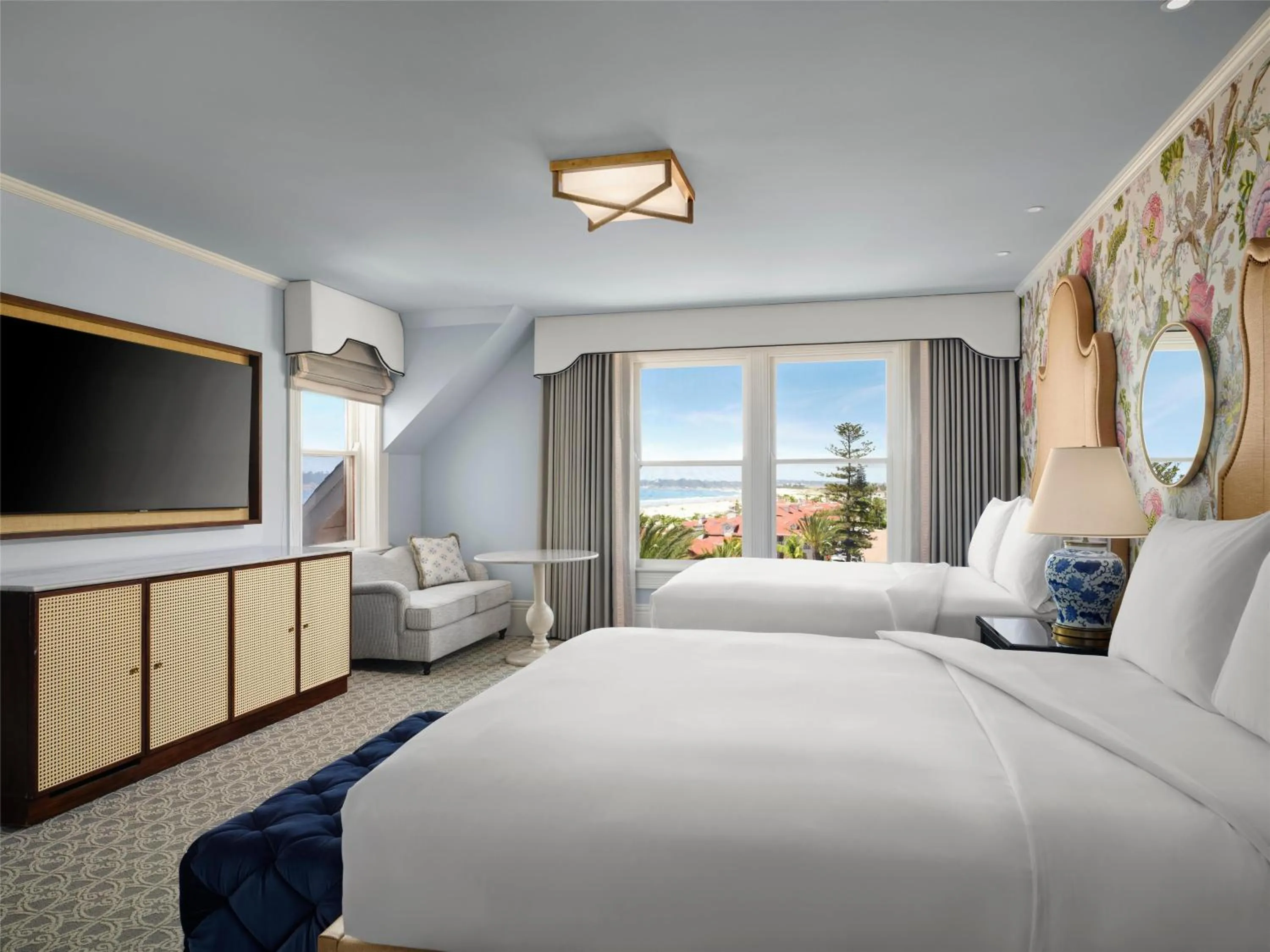 Bed in Hotel del Coronado, Curio Collection by Hilton