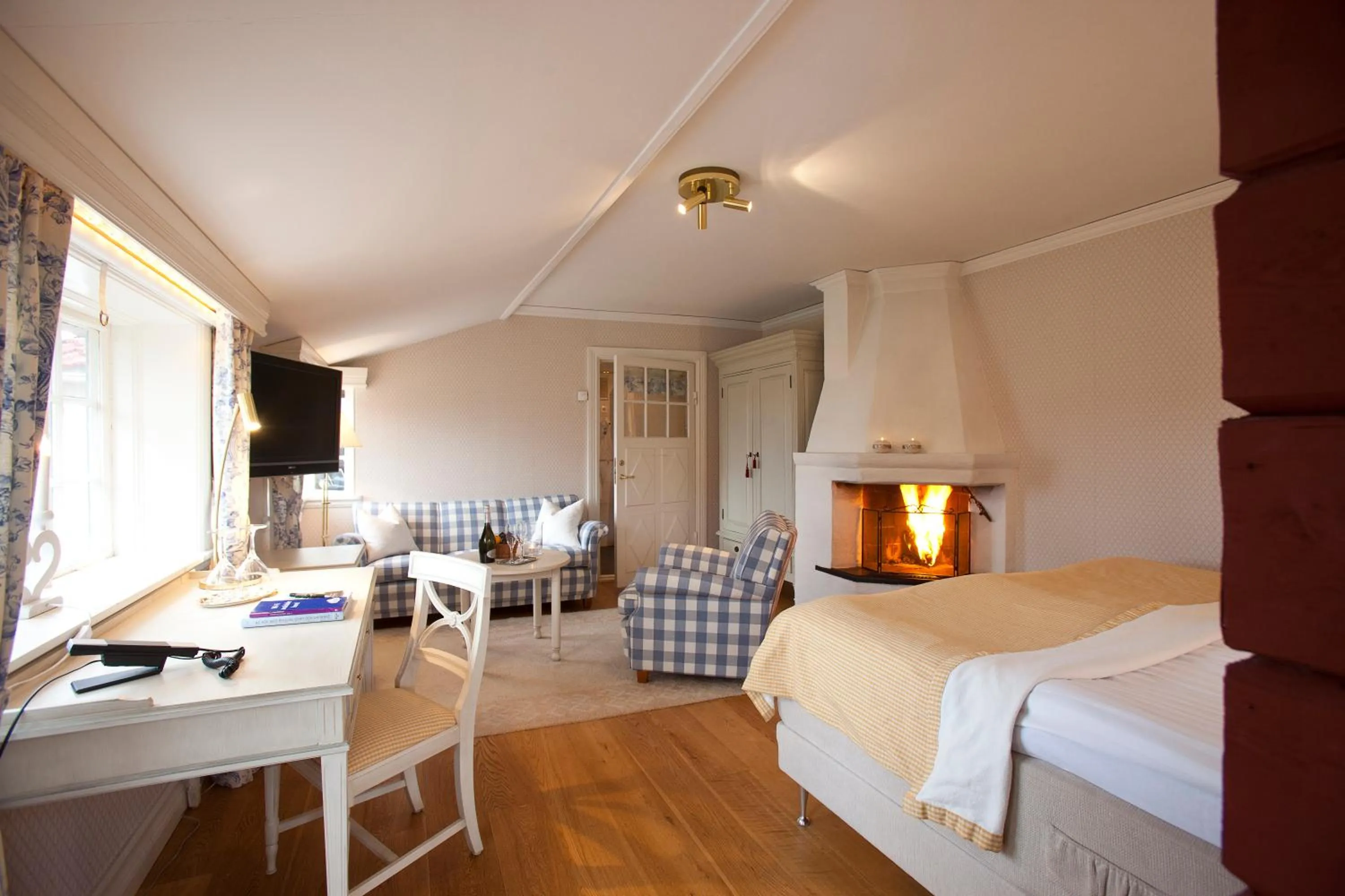 Decorative detail, Bed in Tällbergsgårdens Hotell