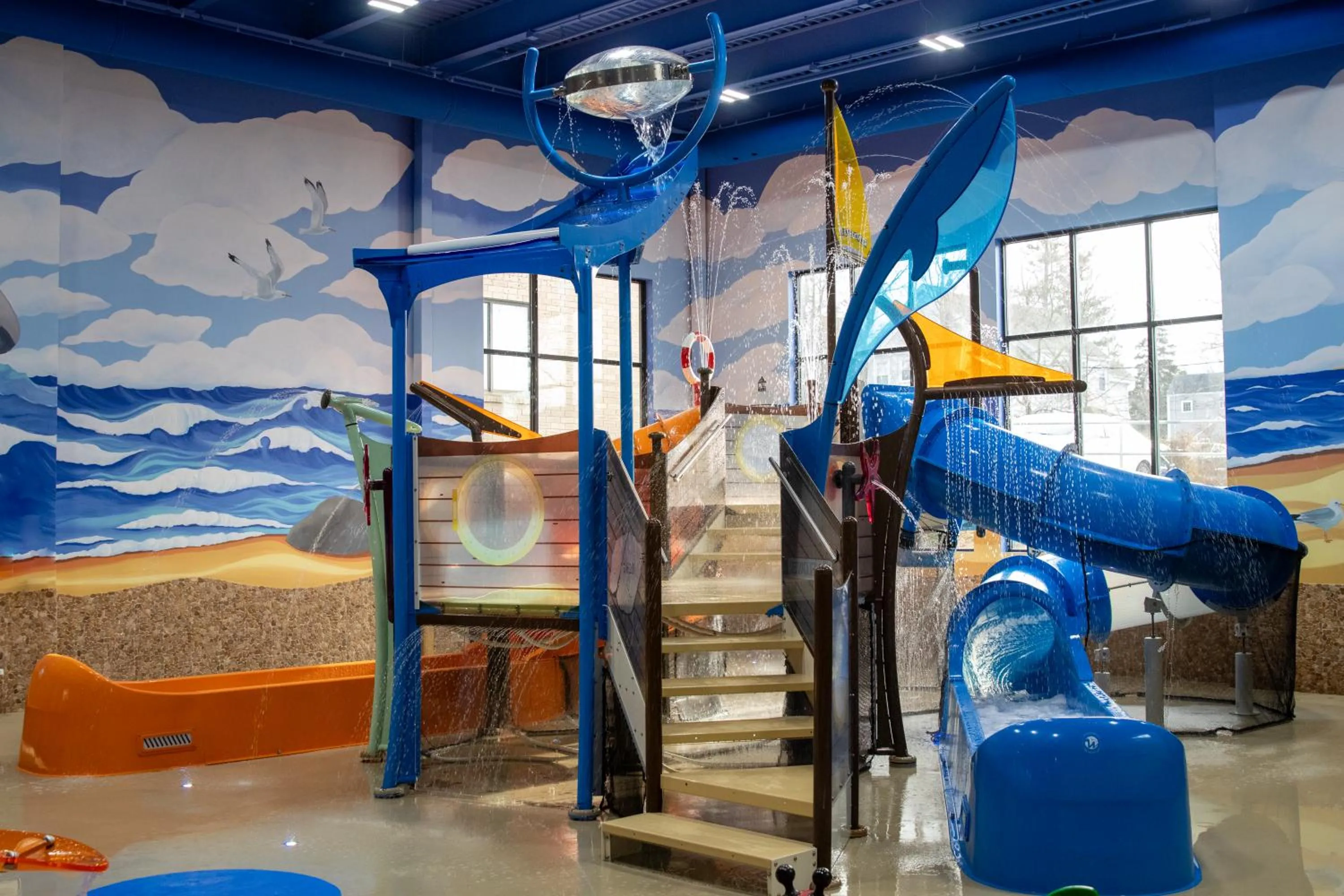 Aqua park in Hotel 1620 Plymouth Harbor