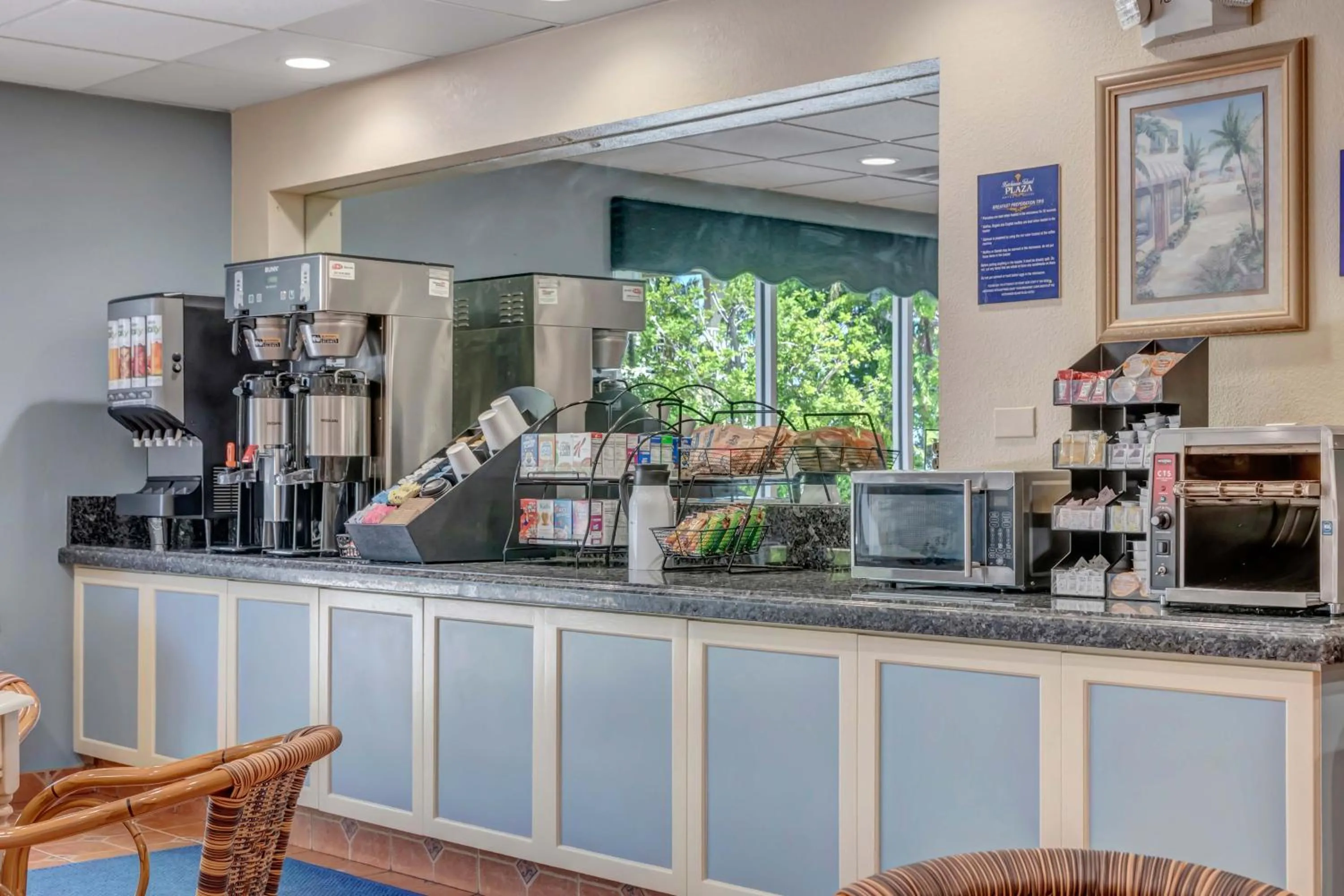 Continental breakfast in Hutchinson Island Hotel