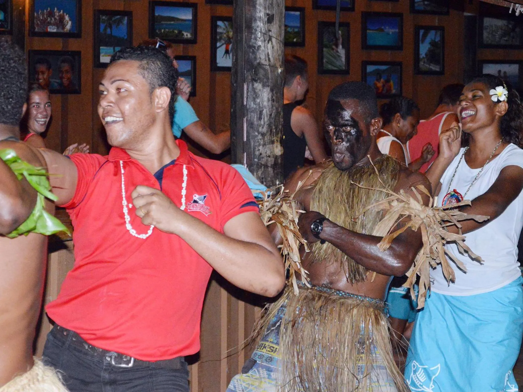 People in Mantaray Island Resort