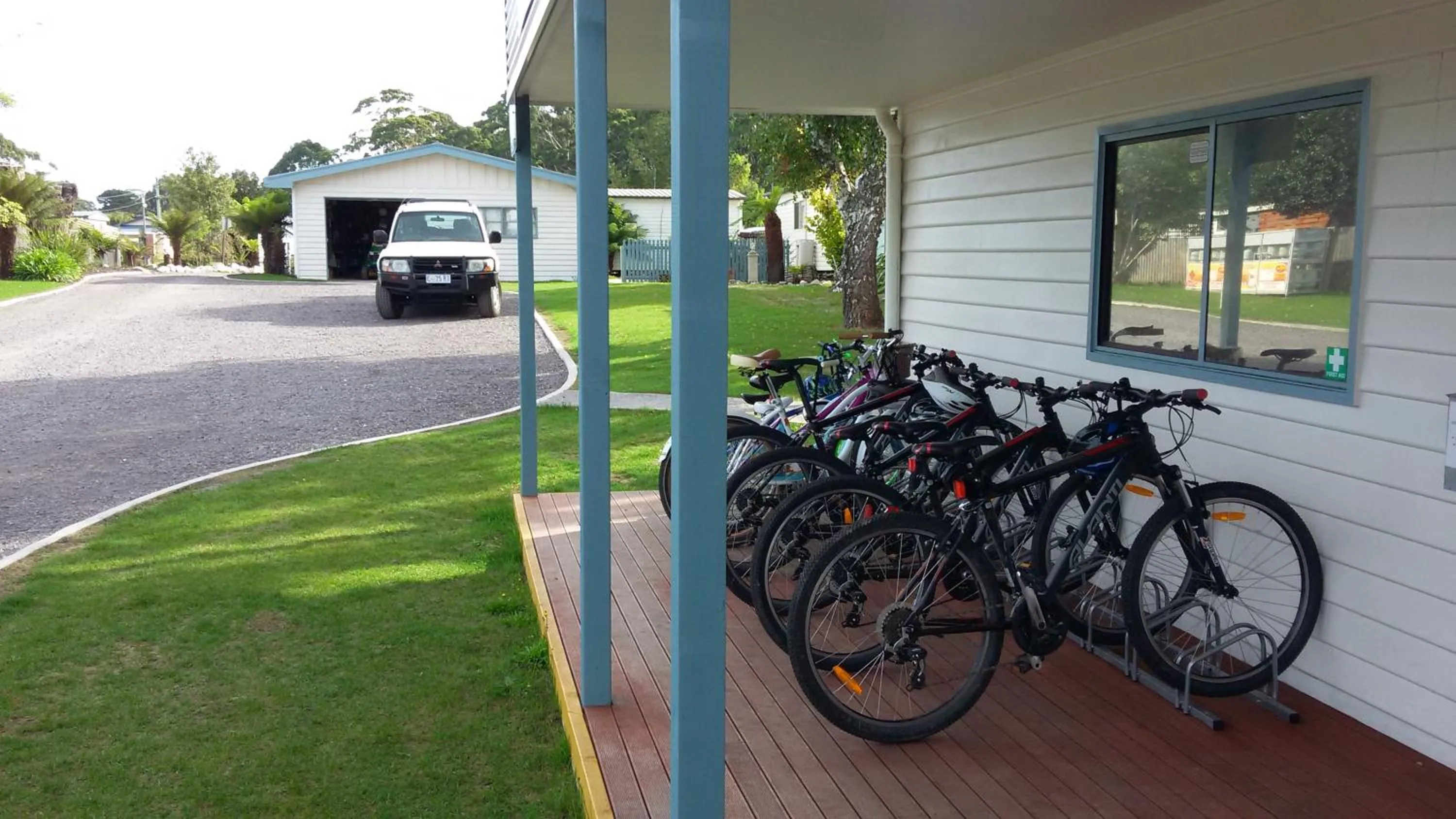 Cycling in Strahan Retreat Holiday Park