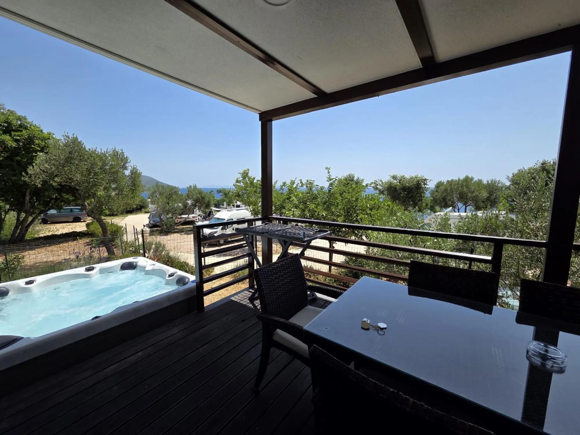 Hot Tub in Lavanda Mobile Homes & Villas