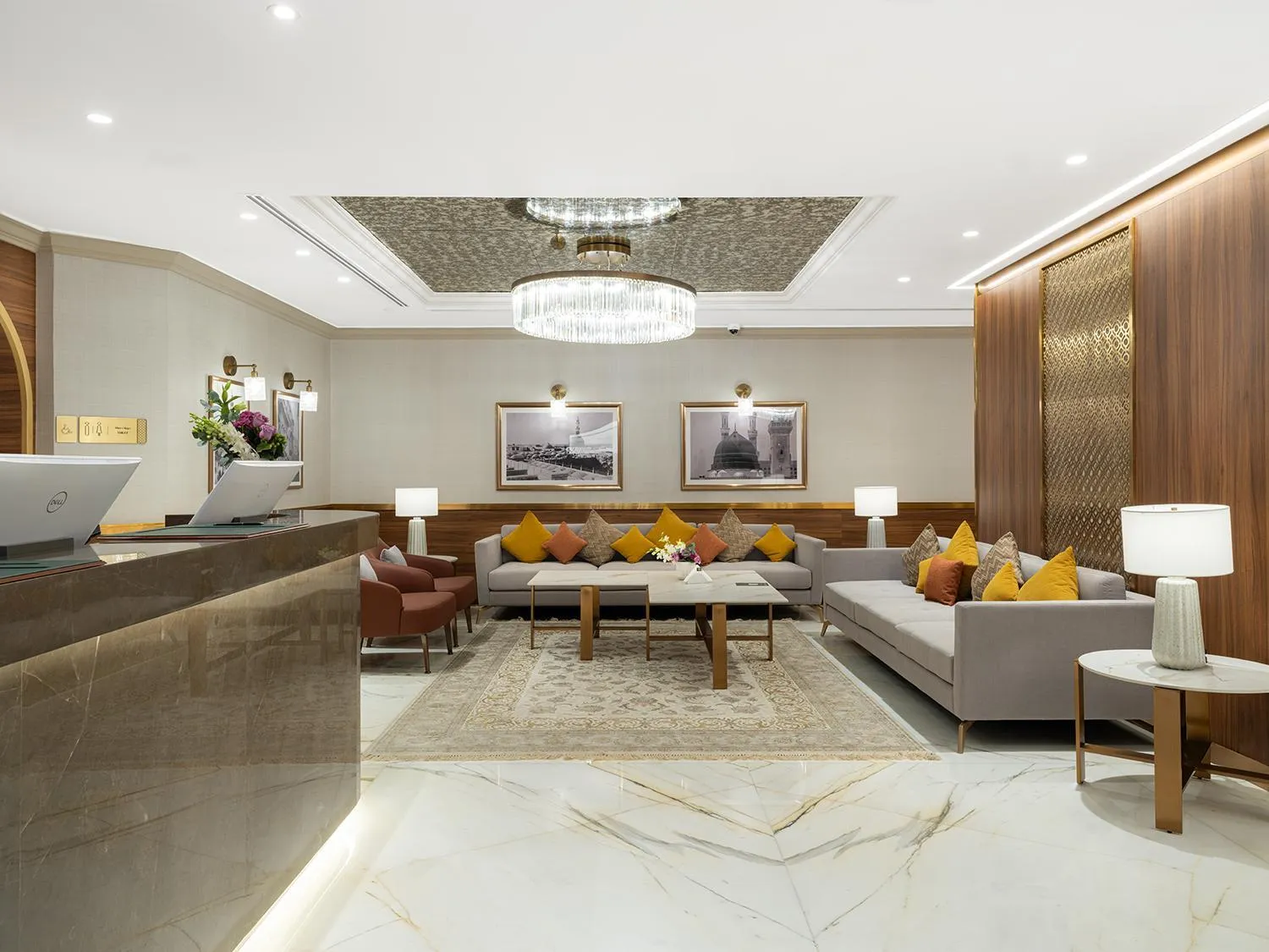 Seating area in Elaf Taiba Hotel