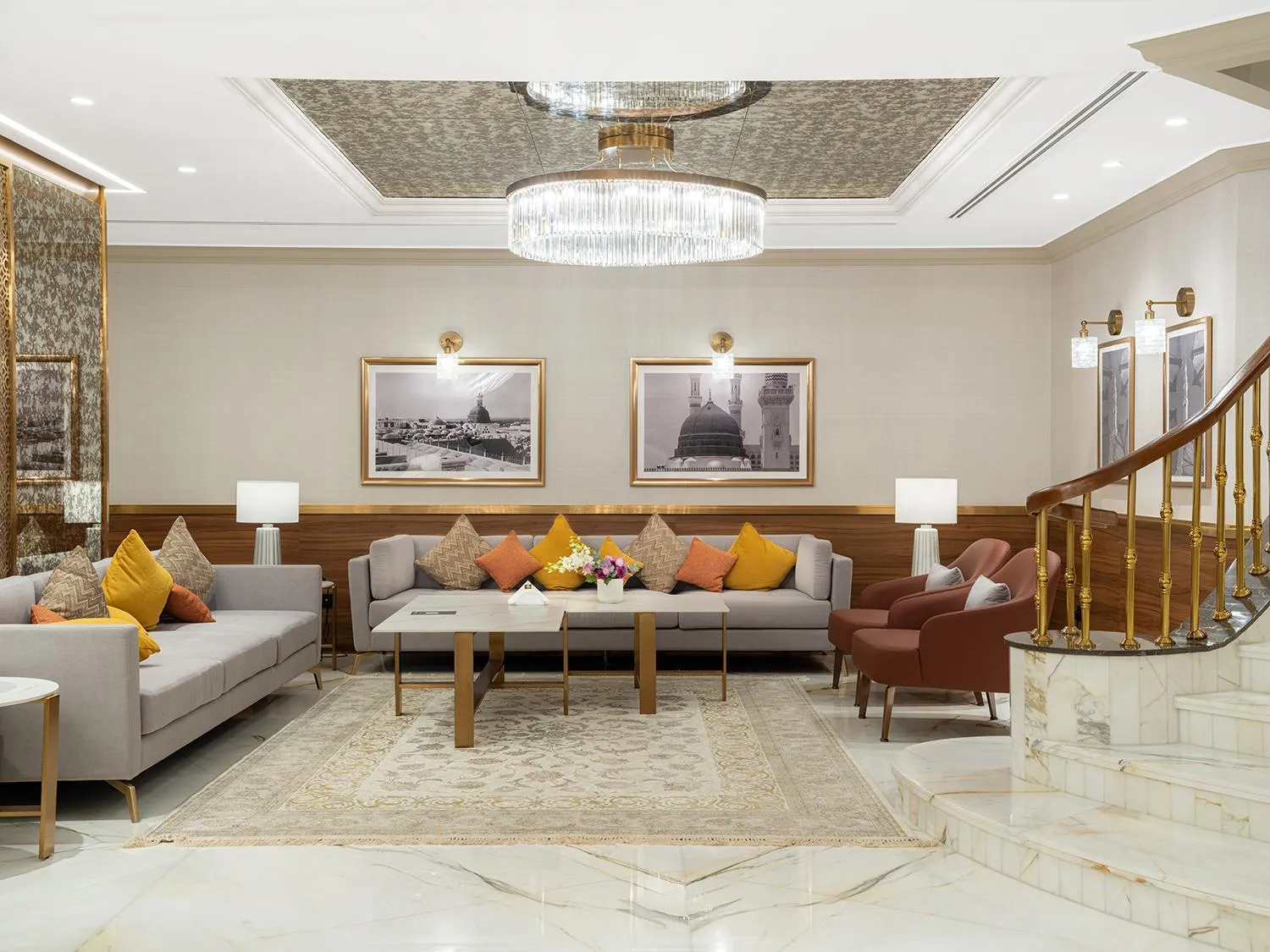 Seating area in Elaf Taiba Hotel