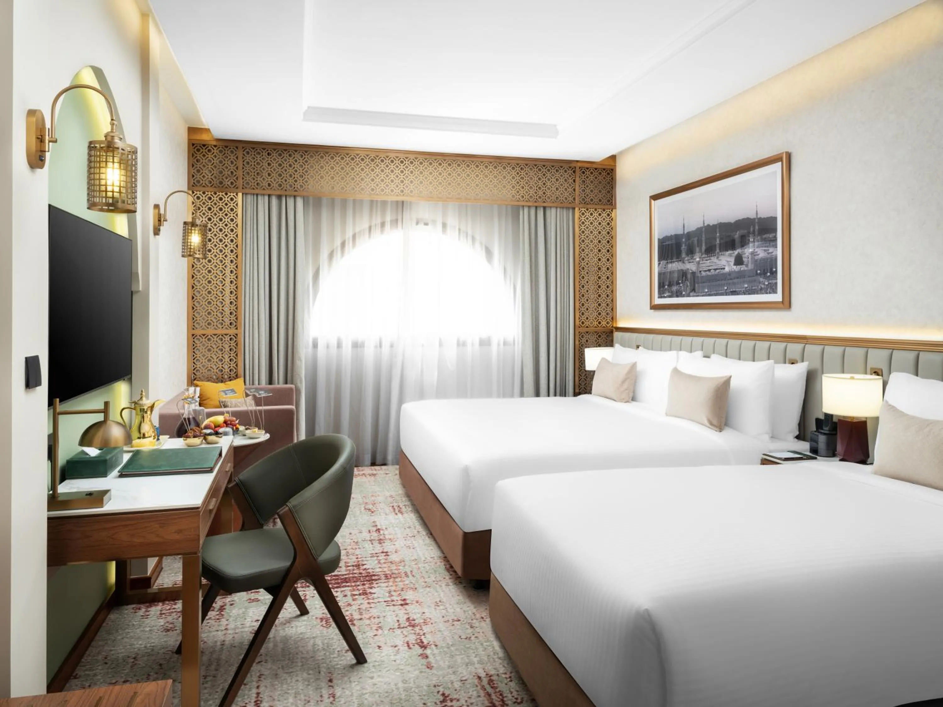 Bed in Elaf Taiba Hotel