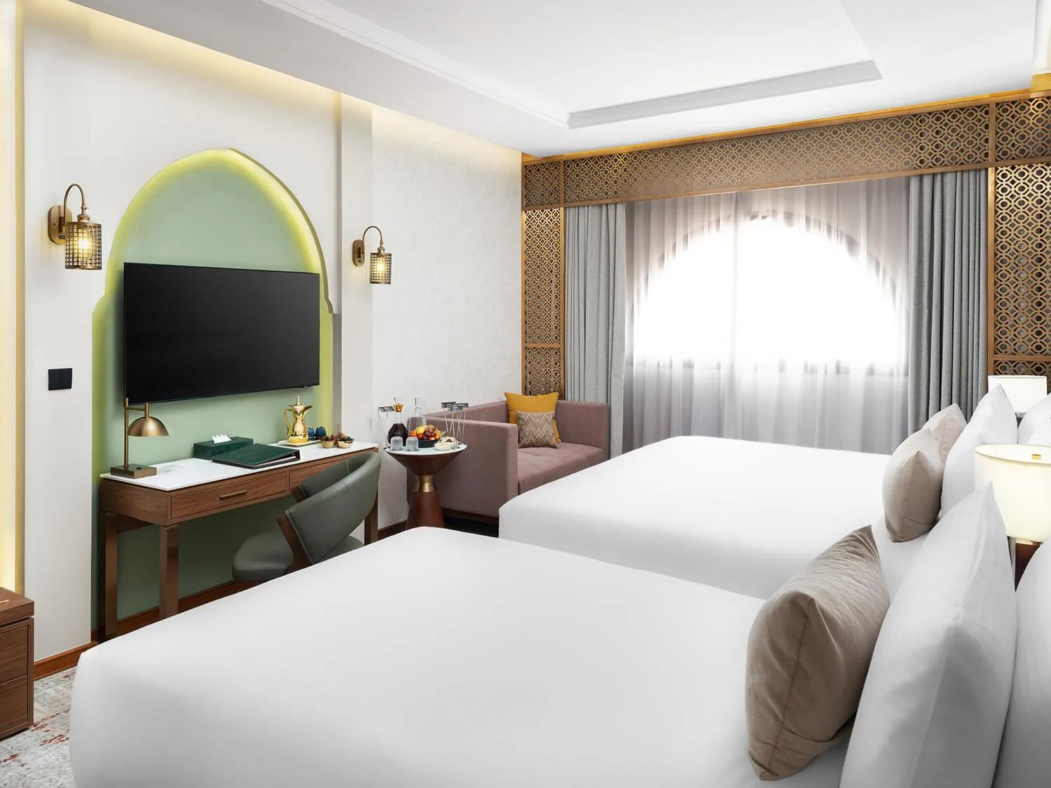 Bed in Elaf Taiba Hotel