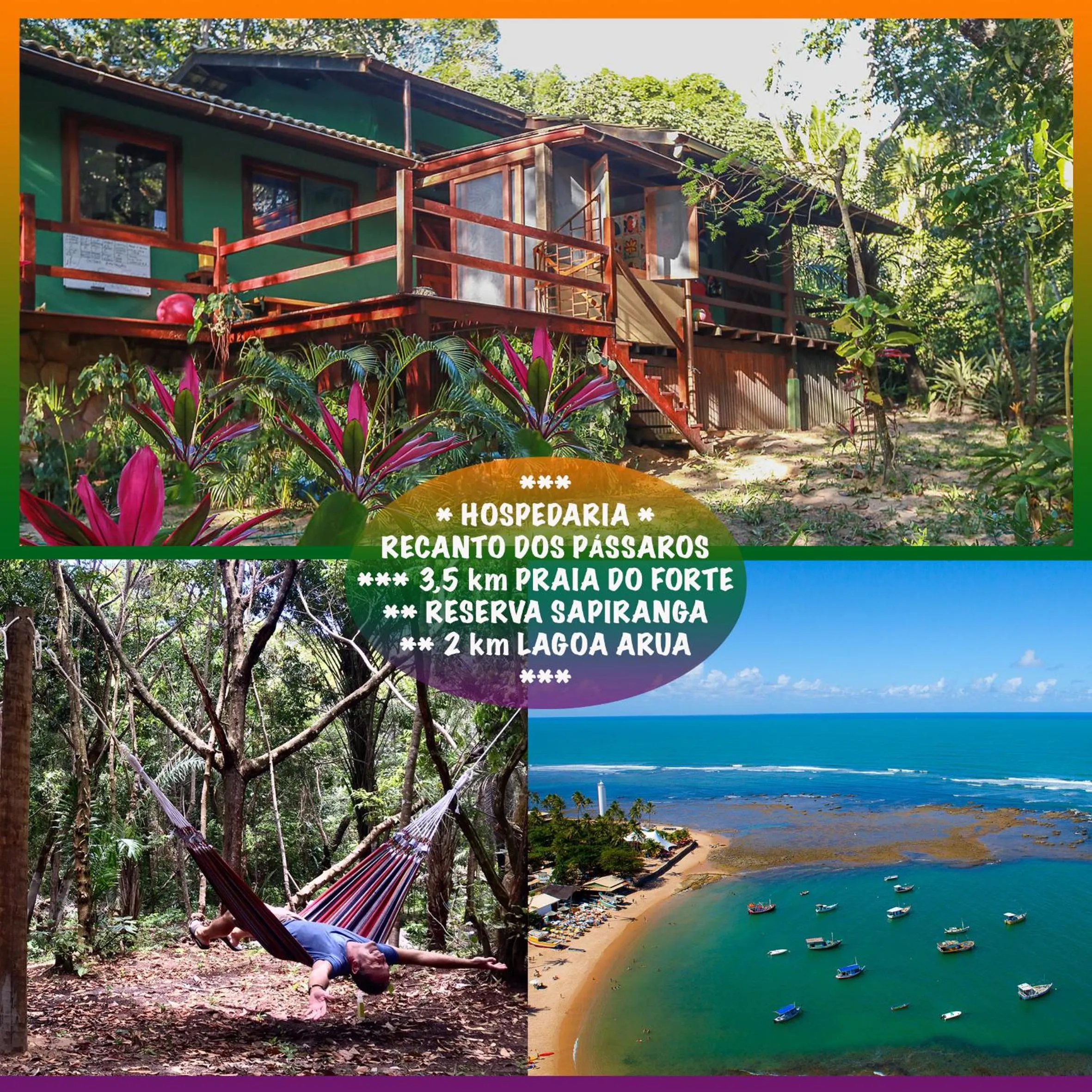 Logo/Certificate/Sign in Recanto dos Pássaros Zen Apartamentos em meio de Natureza