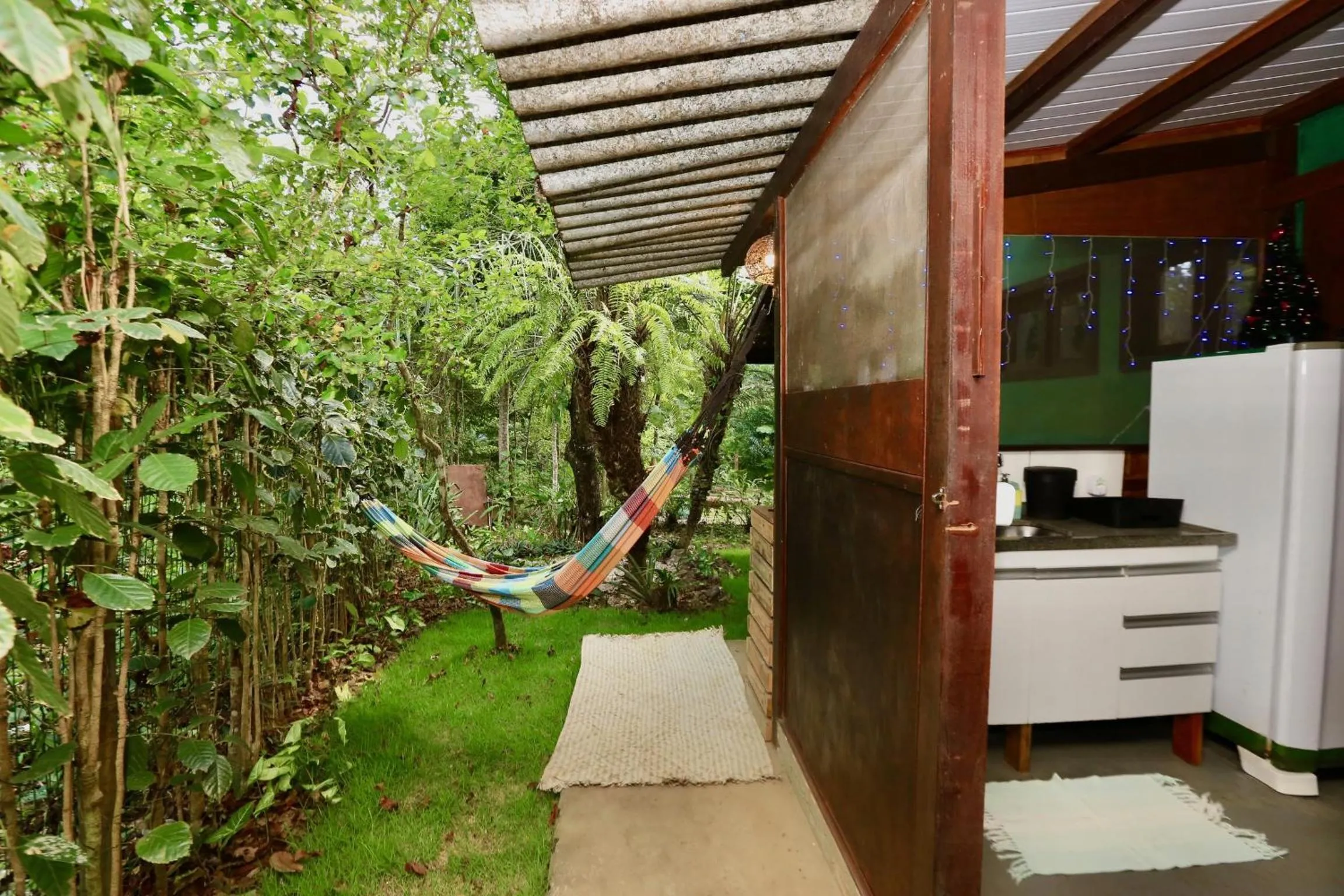 Balcony/Terrace in Recanto dos Pássaros Zen Apartamentos em meio de Natureza