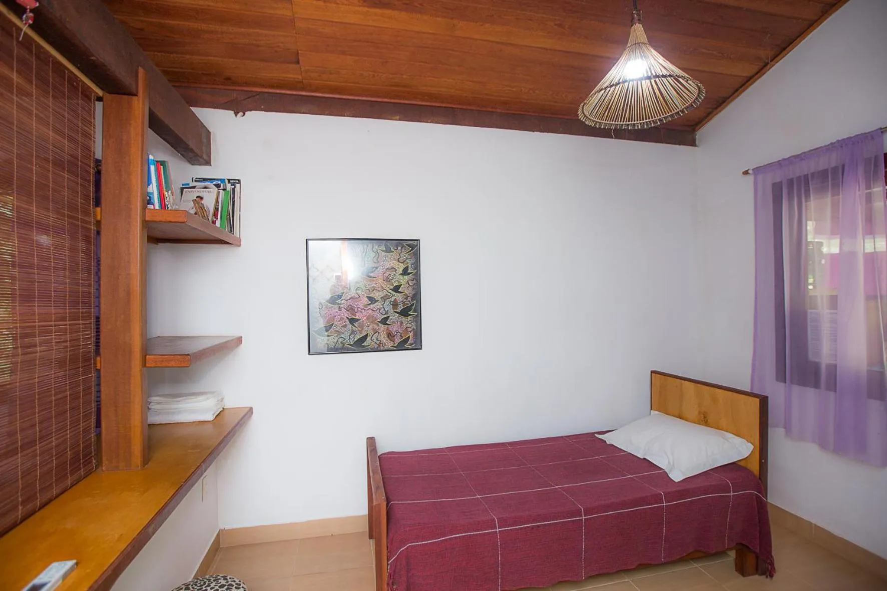 Bed in Recanto dos Pássaros Zen Apartamentos em meio de Natureza