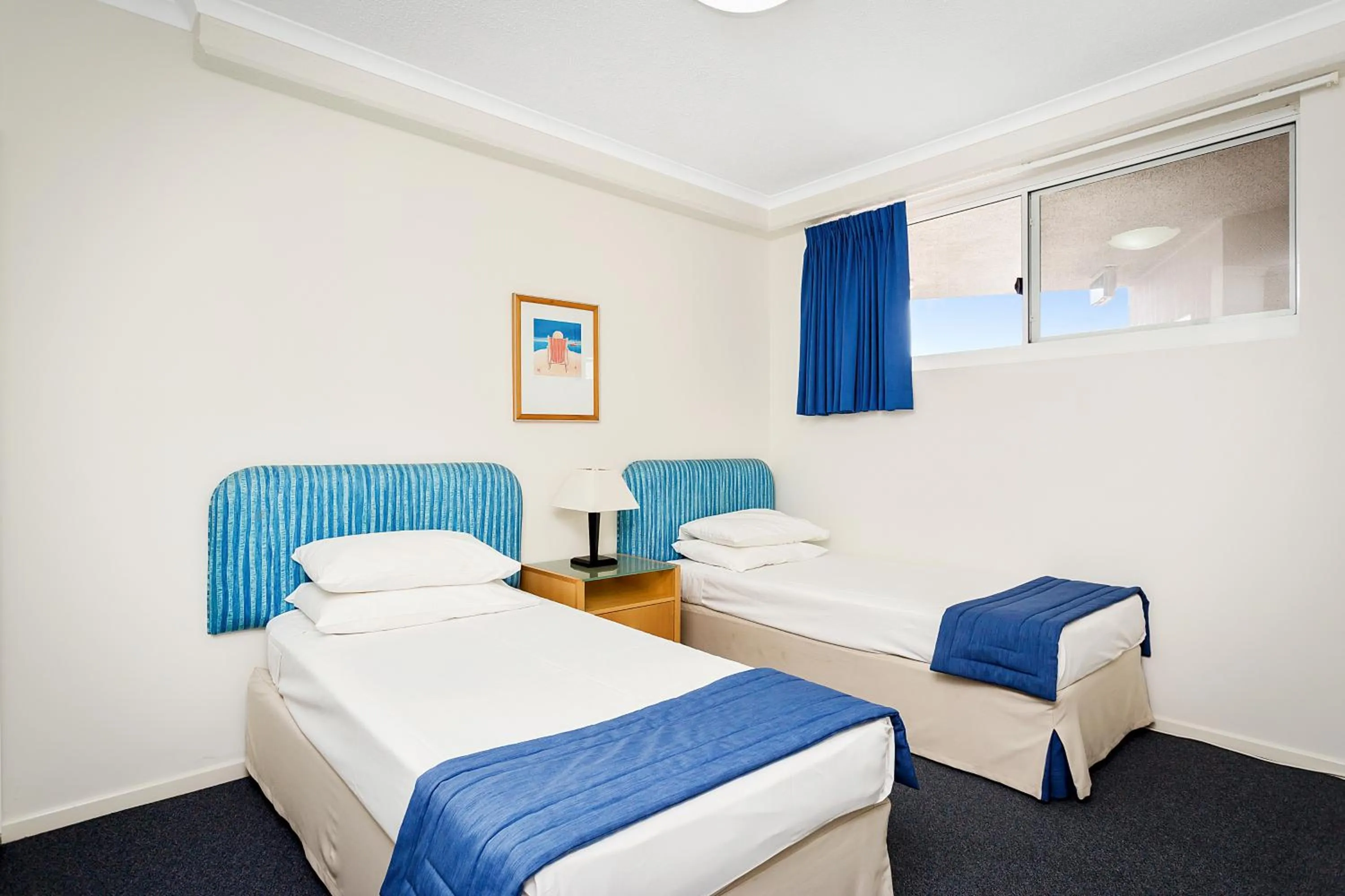 Bed in Kirra Beach Apartments
