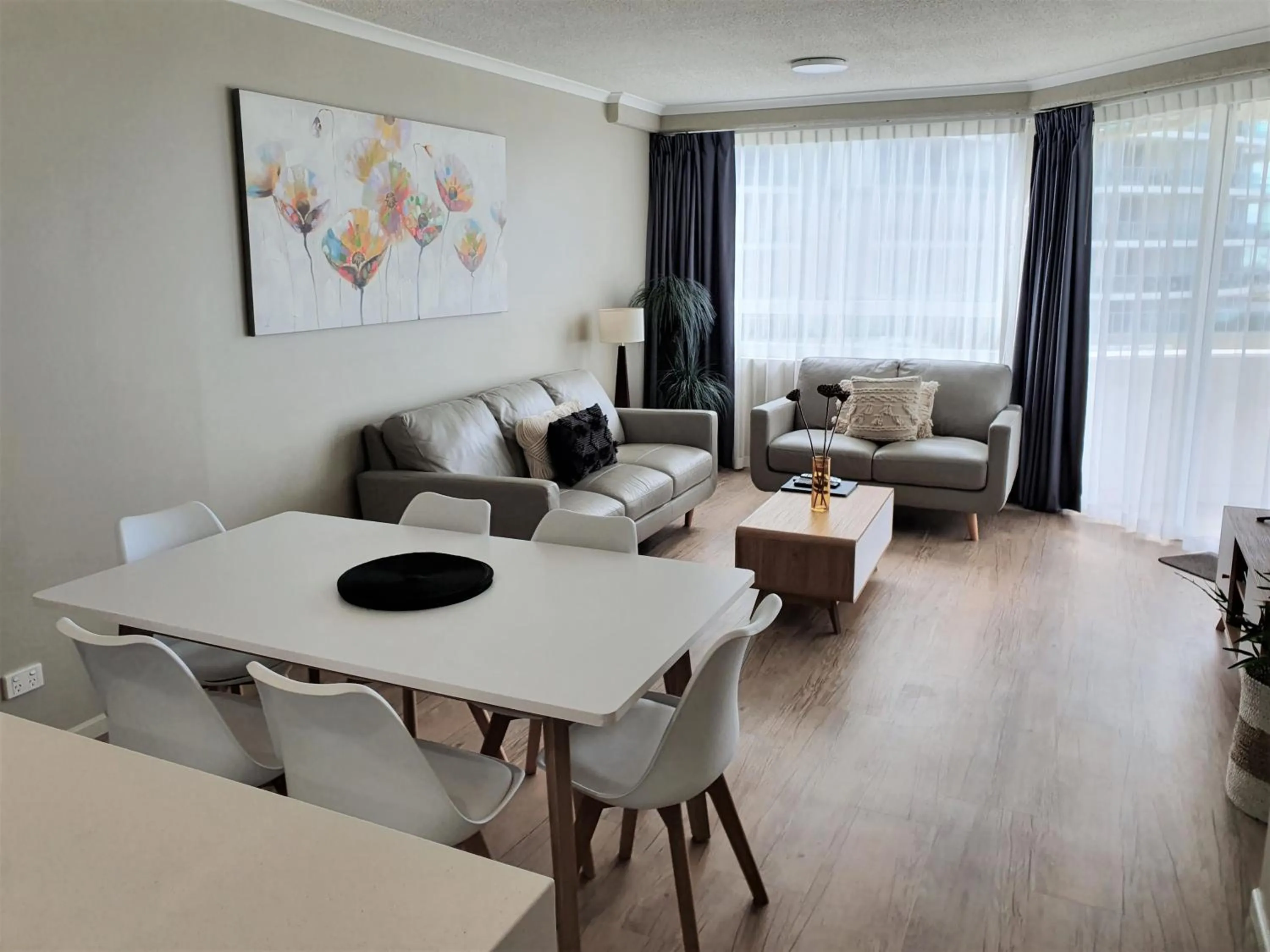 Living room in Kirra Beach Apartments