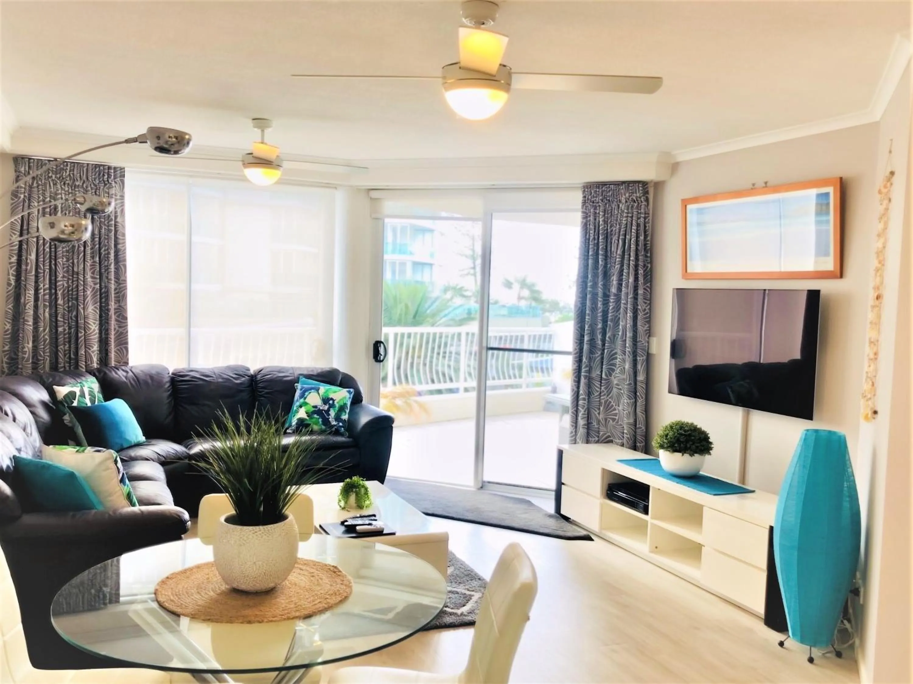 Living room in Kirra Beach Apartments