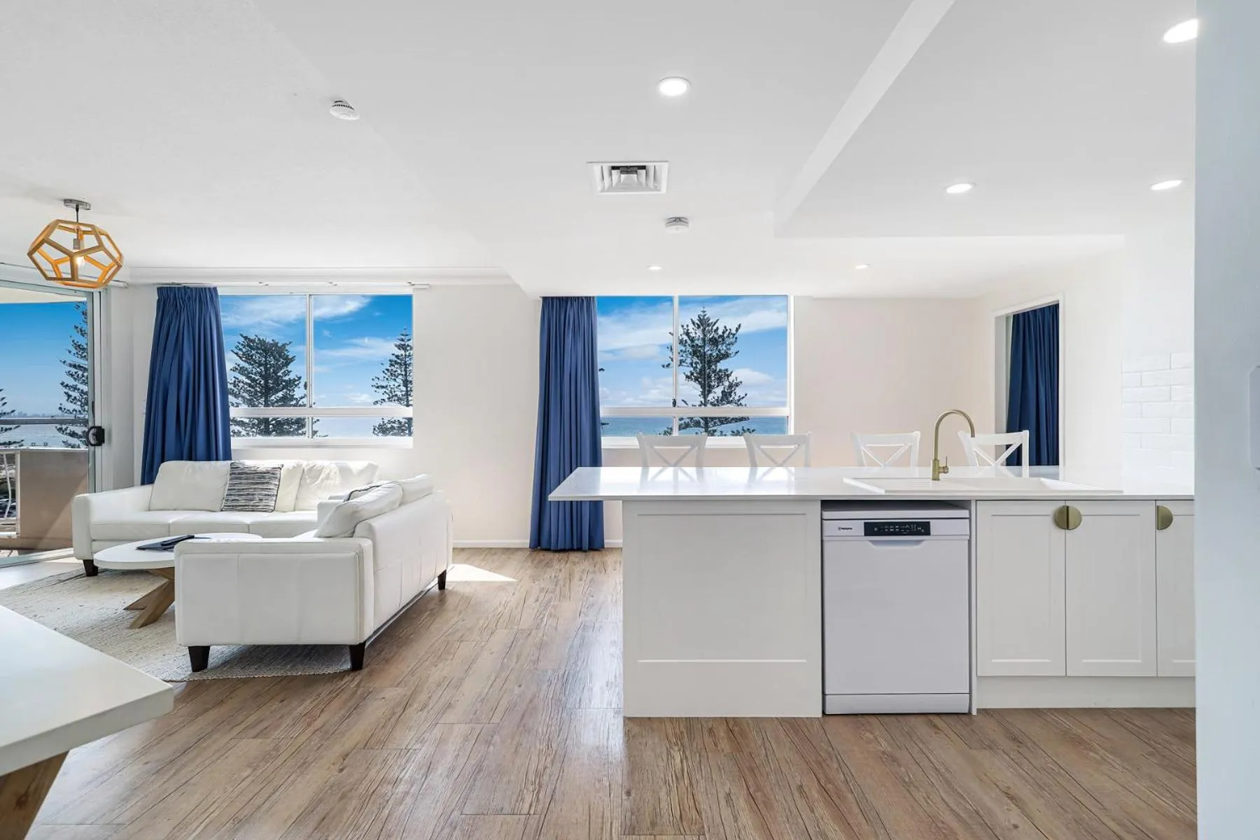 Living room in Kirra Beach Apartments