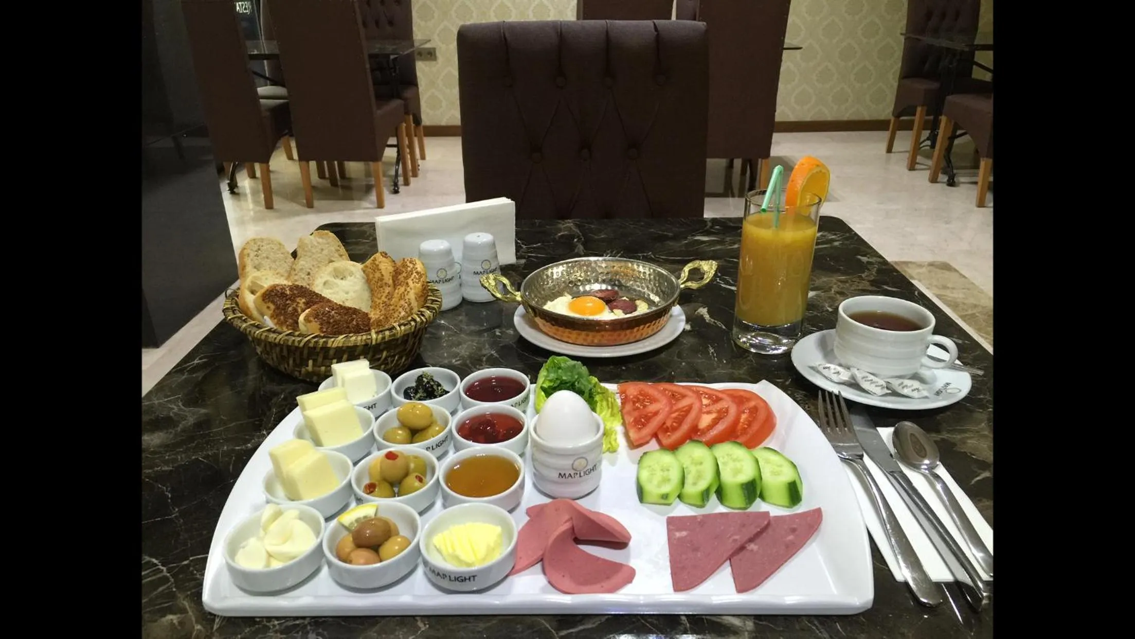 Buffet breakfast in Marlight Boutique Hotel