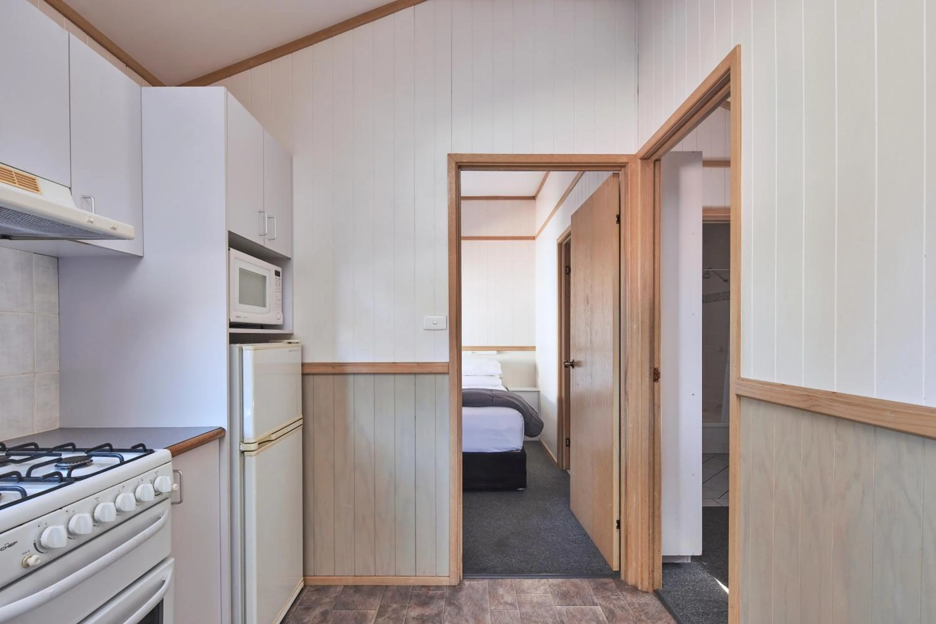 Bed in NRMA Bathurst Panorama Holiday Park