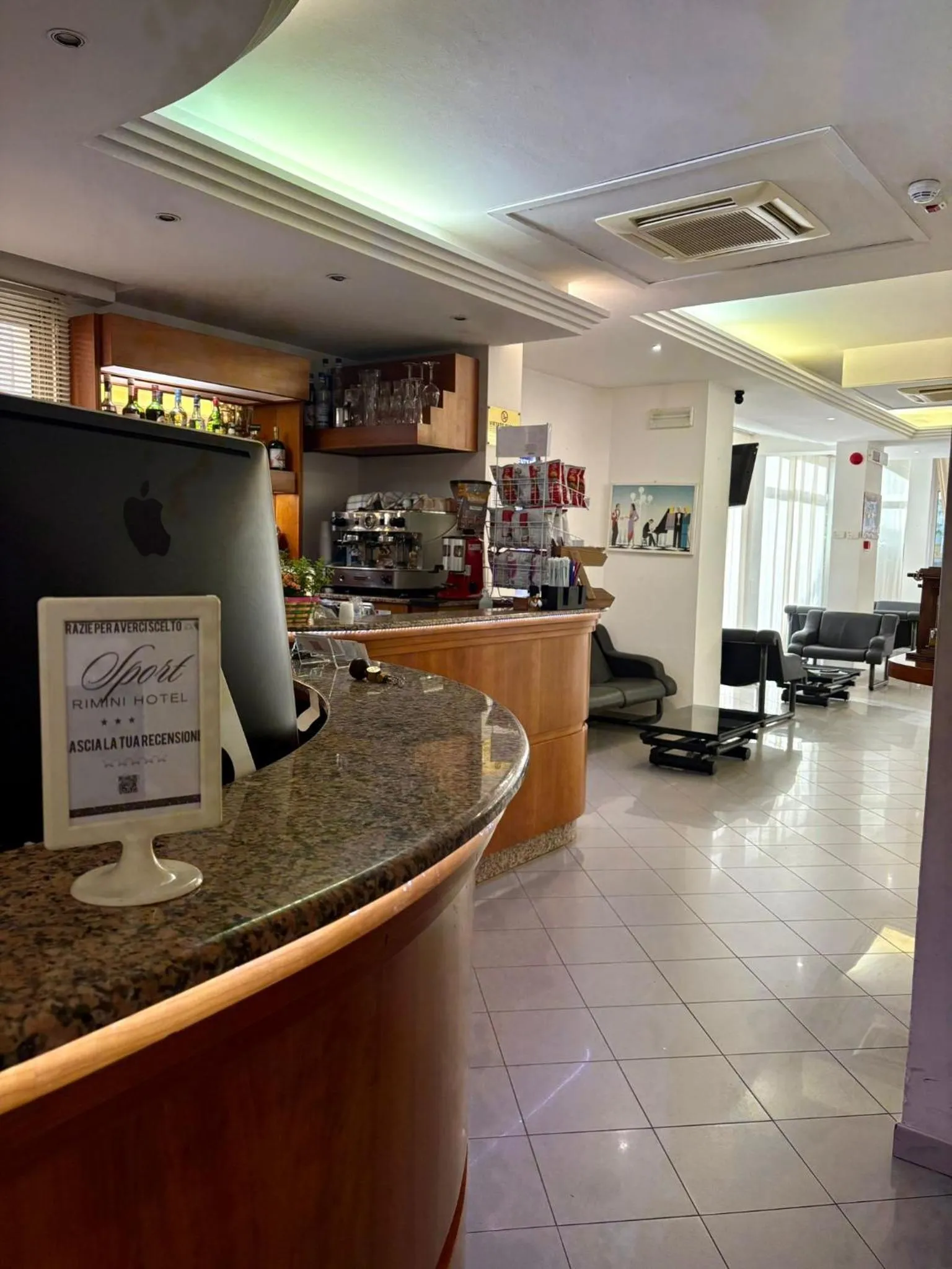 Lobby or reception in Hotel Sport