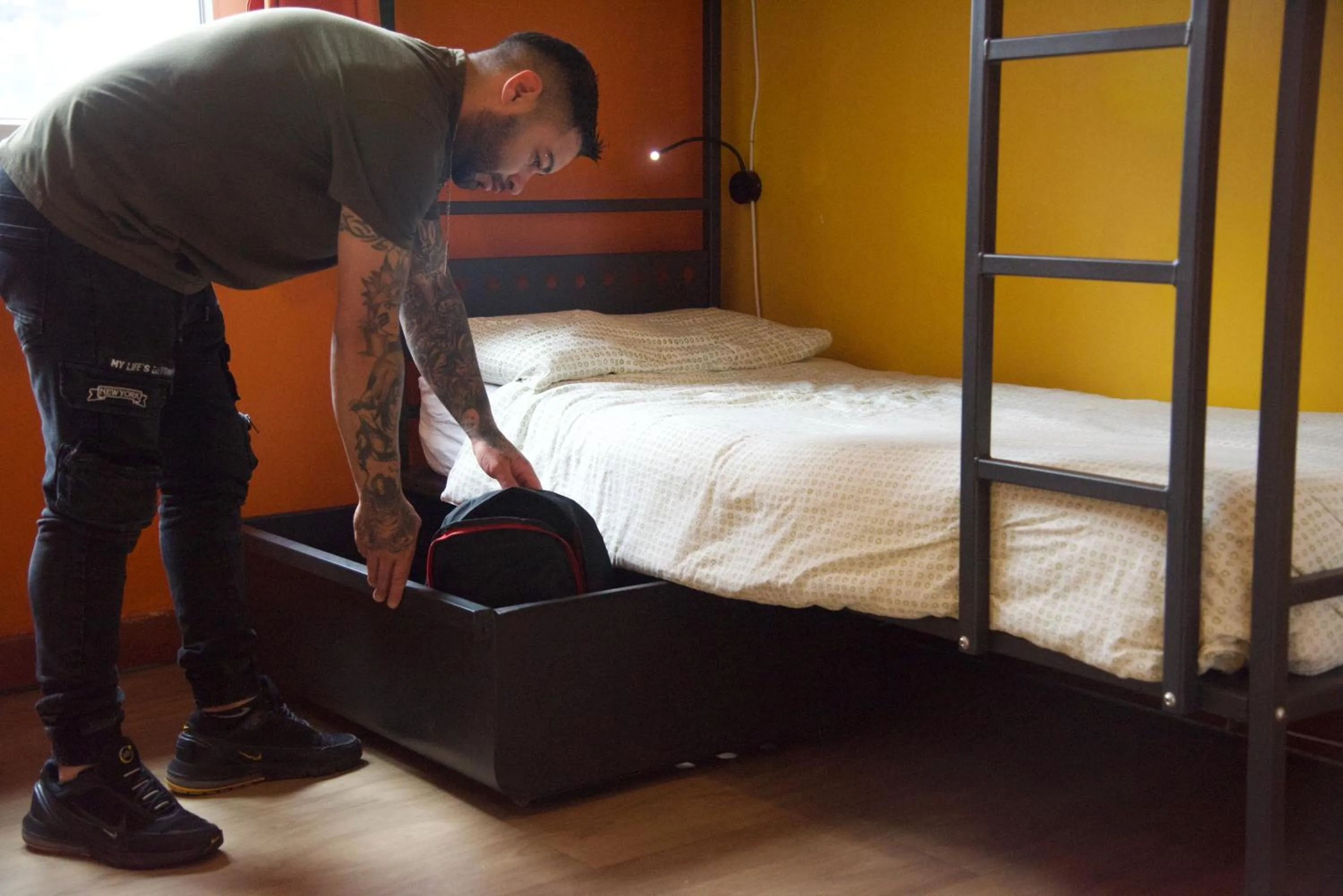 Bedroom, Bed in Sunflower City Student Hostel & Bar