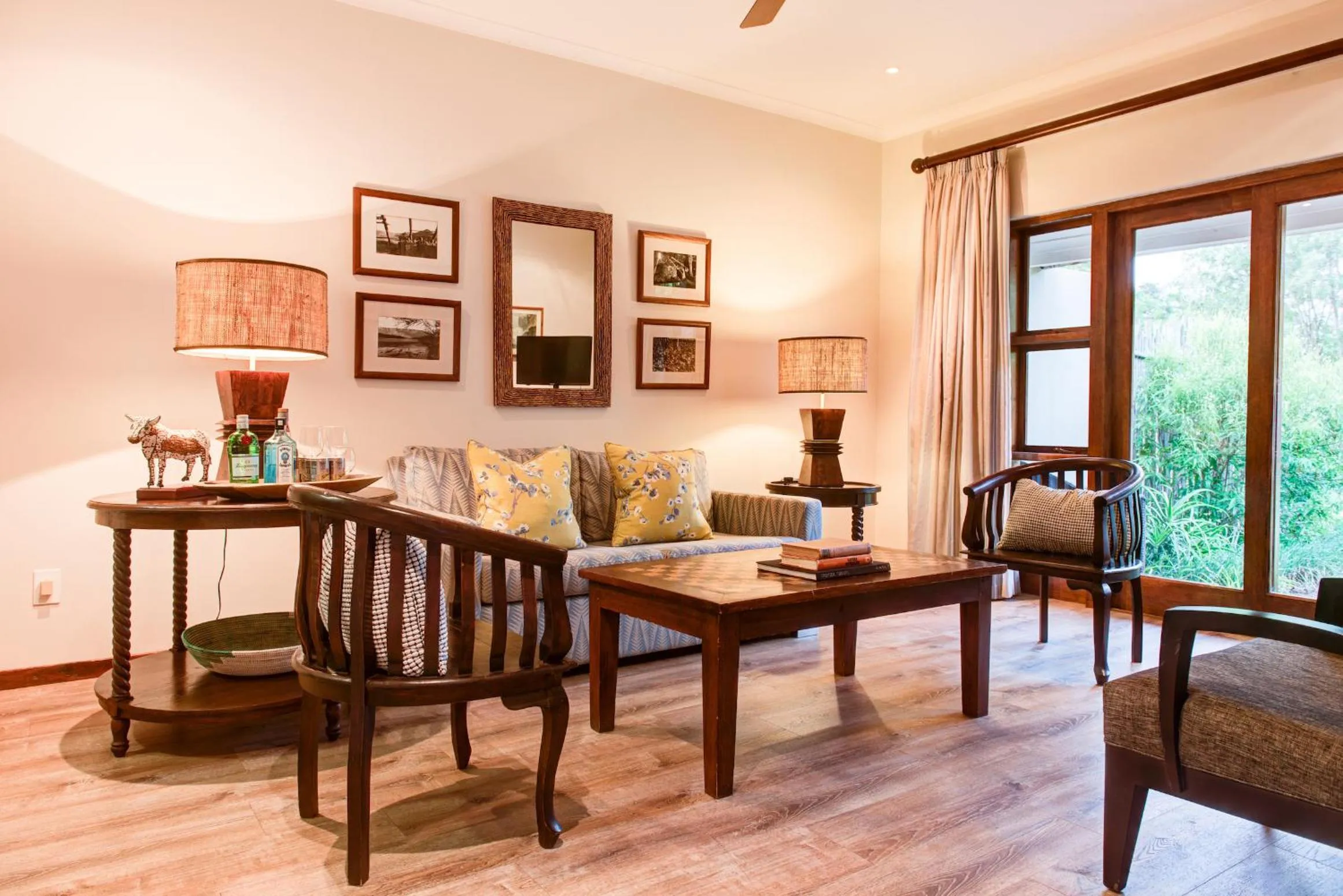 Living room in Ghost Mountain Inn