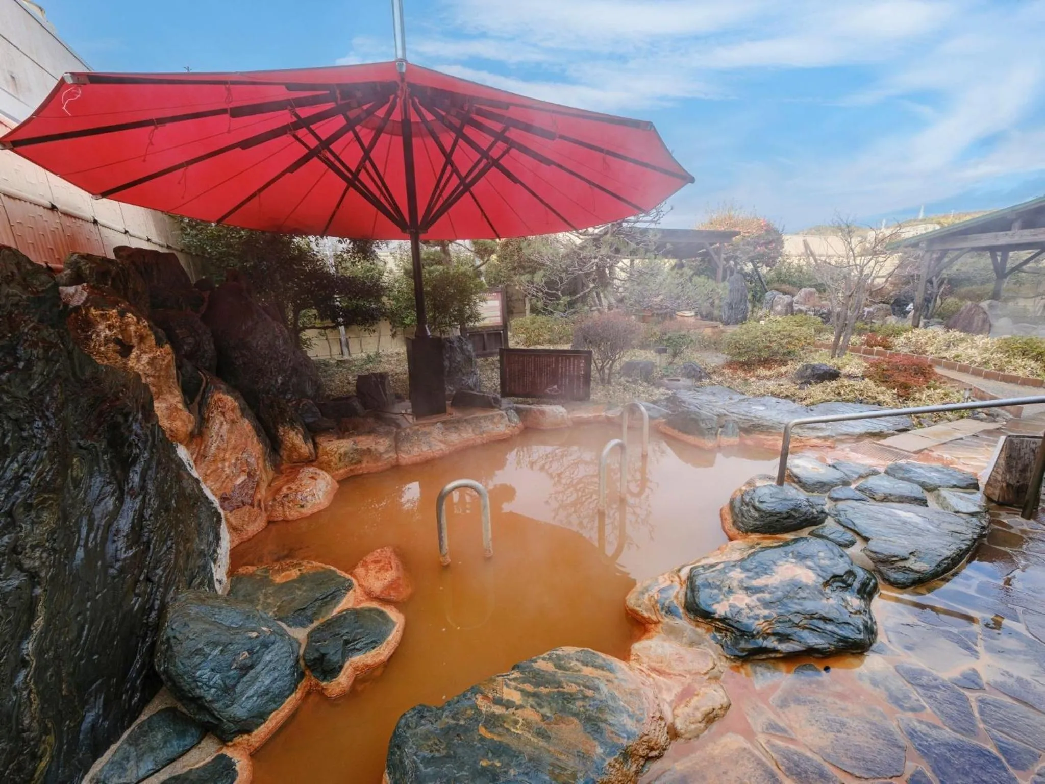 Open Air Bath in Sagayamato Onsen Hotel Amandi