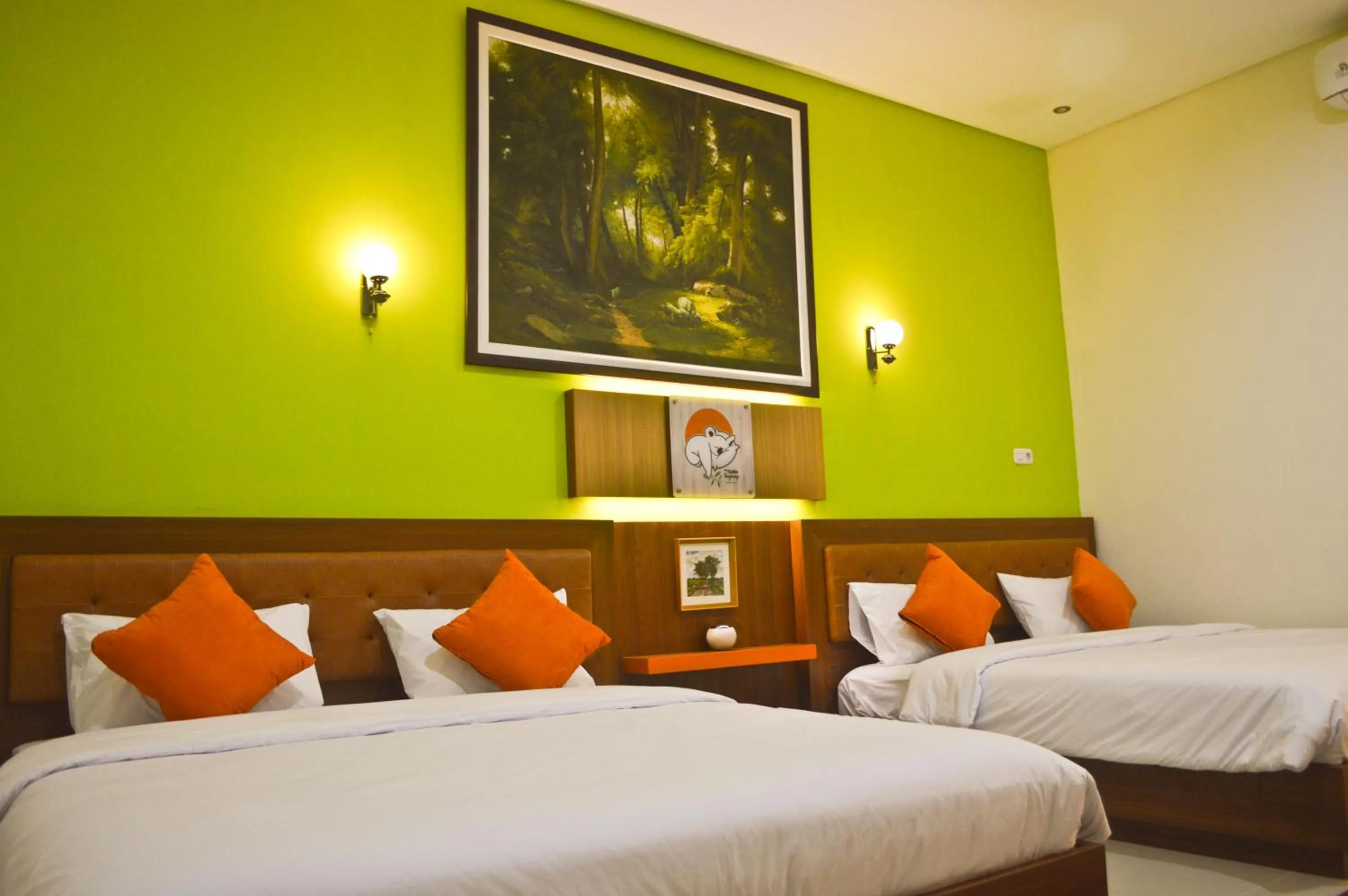 Bed in The Cabin Tanjung Hotel Wonosobo