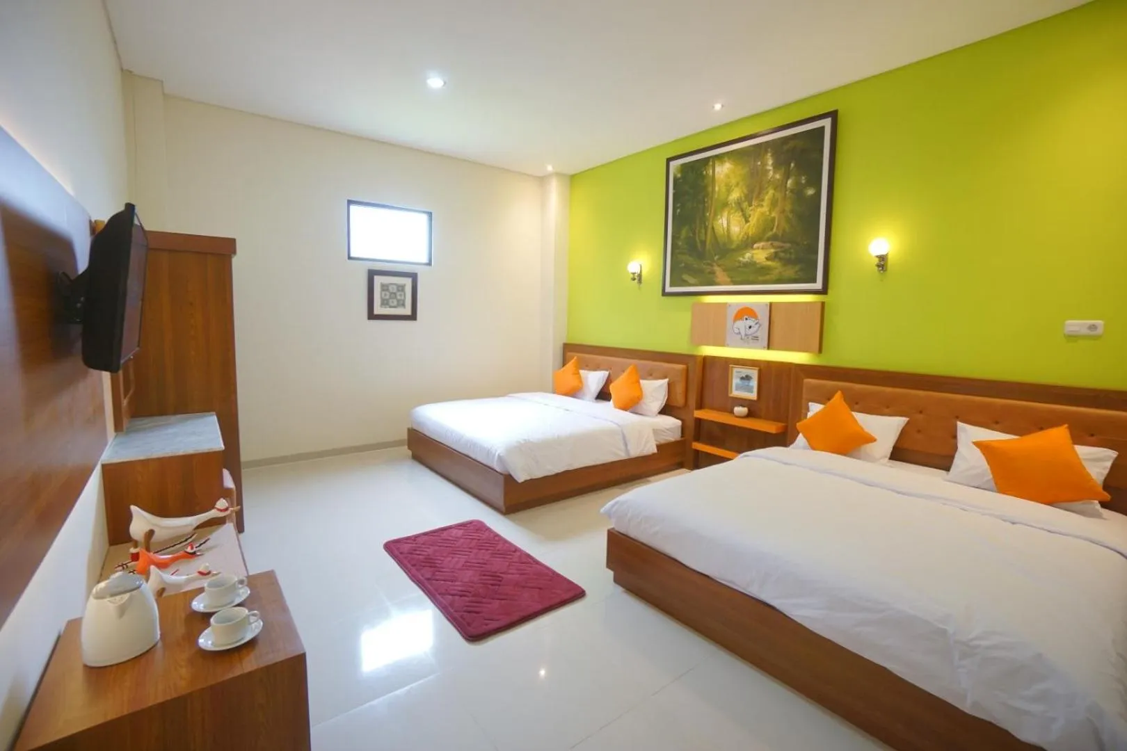 Bed in The Cabin Tanjung Hotel Wonosobo