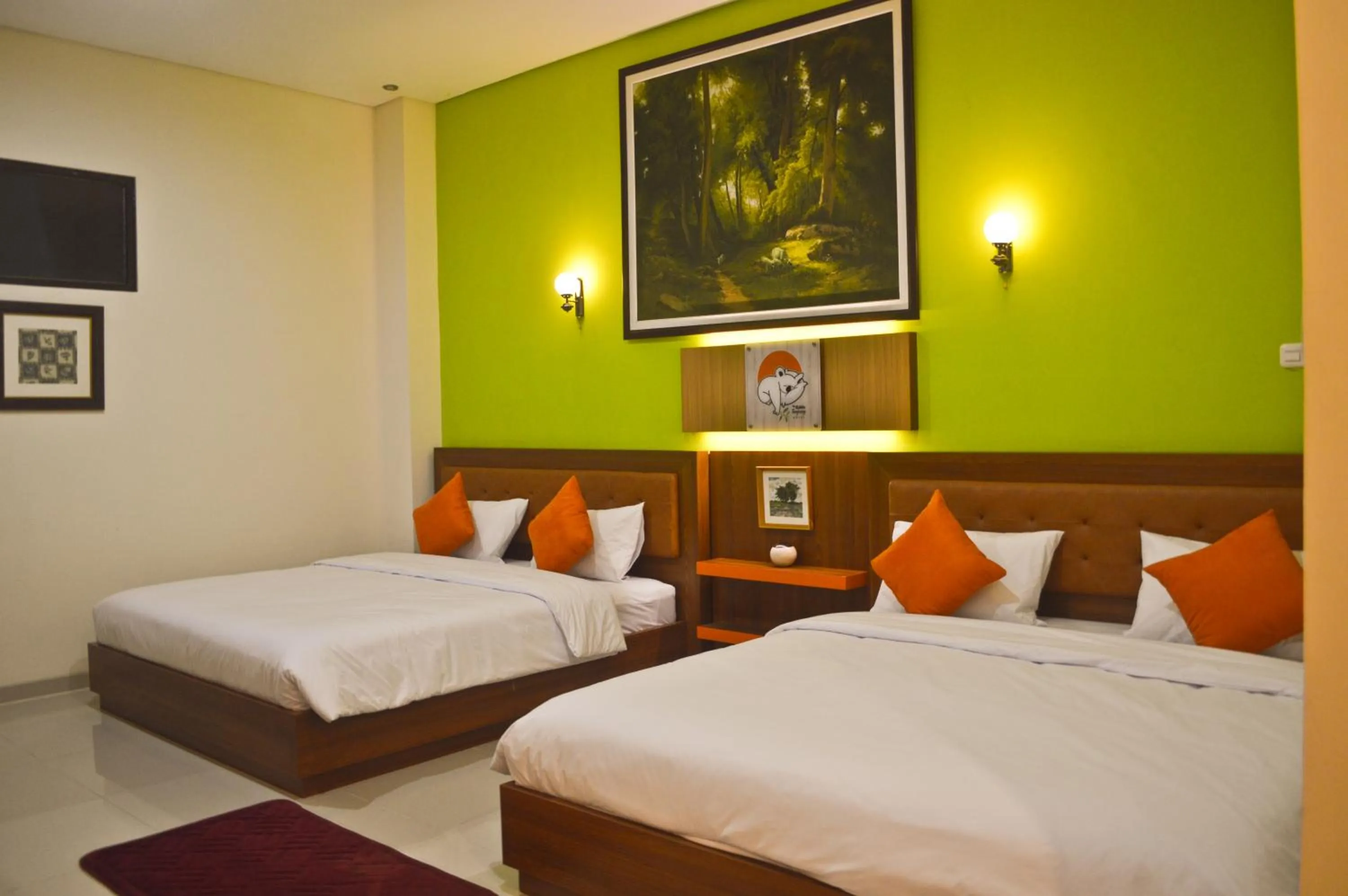 Bedroom, Bed in The Cabin Tanjung Hotel Wonosobo