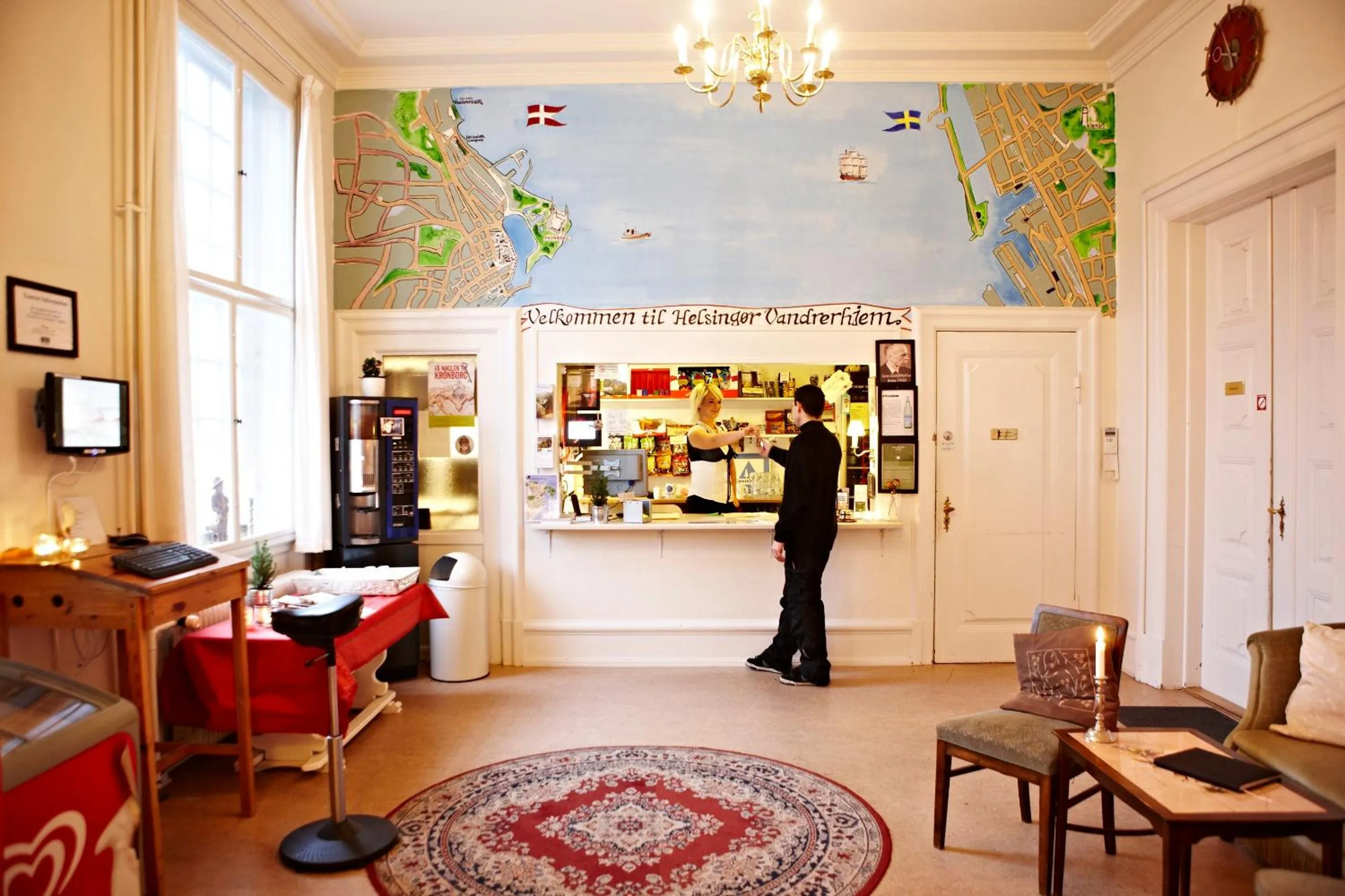 Lobby or reception in Danhostel Helsingør