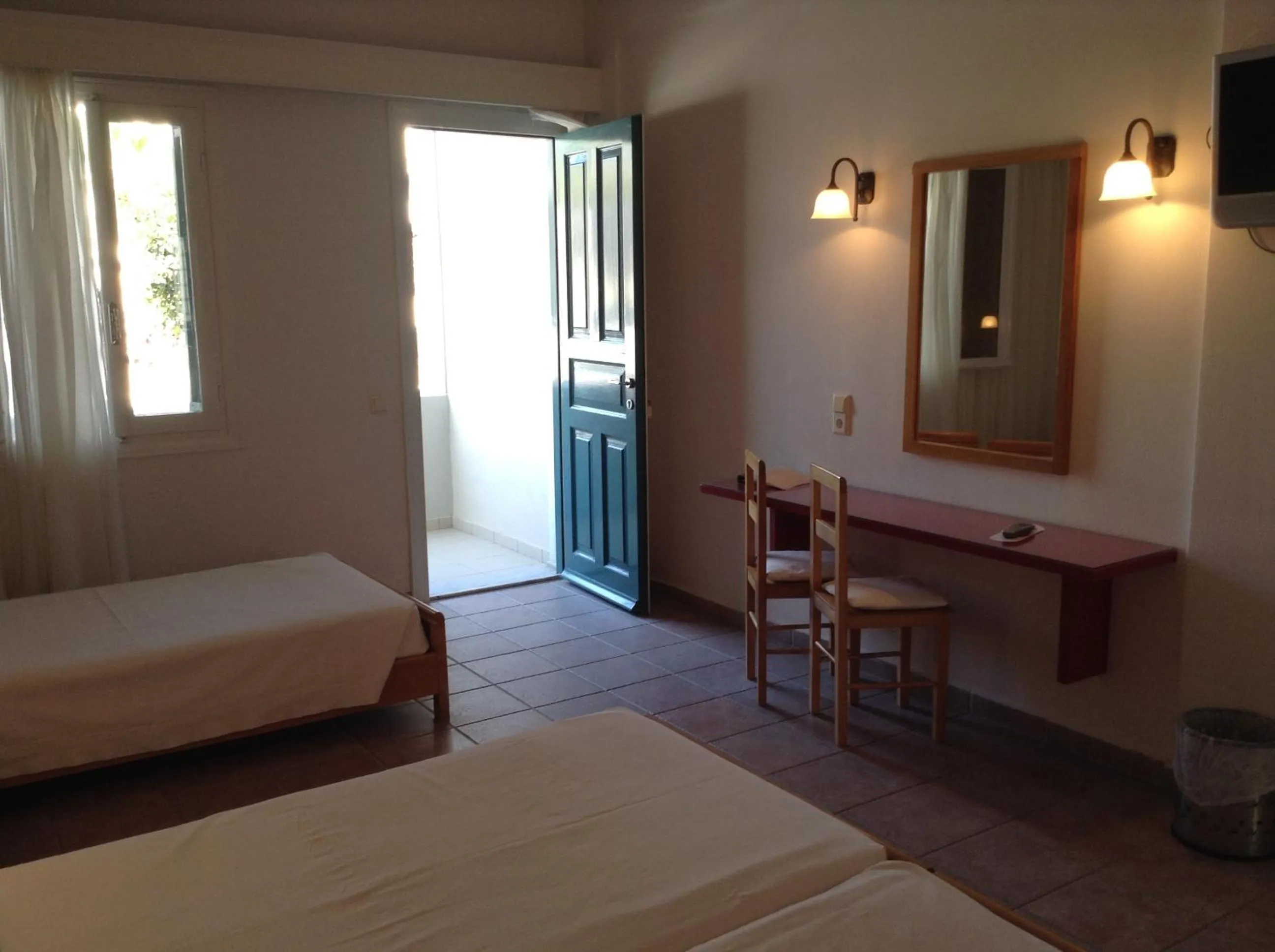 Decorative detail, Bed in Rose Bay Hotel