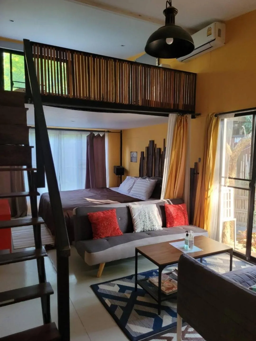 Living room, Bed in Brookhouse at Khaoyai