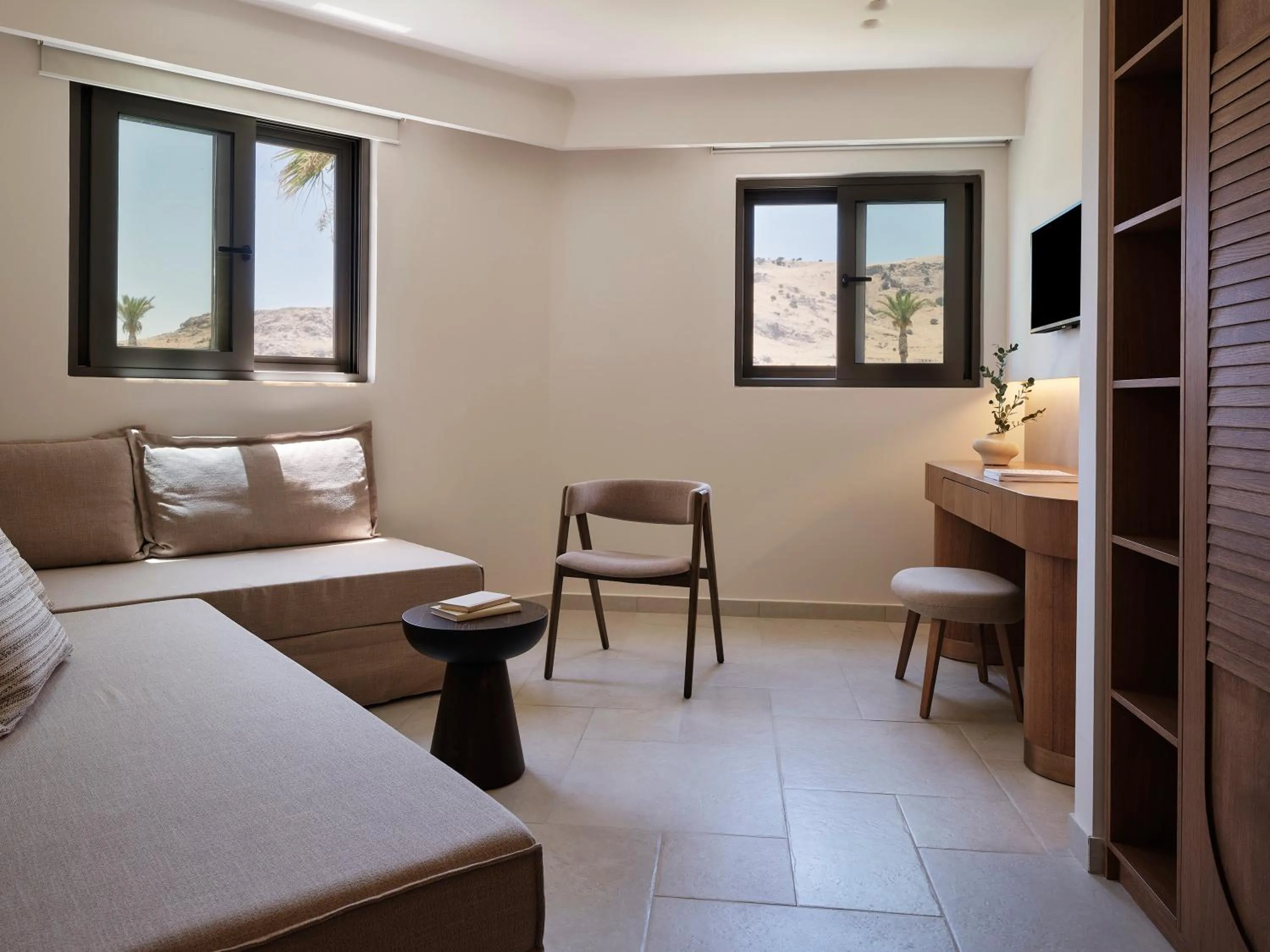 Bed in Lindos Princess Beach Hotel