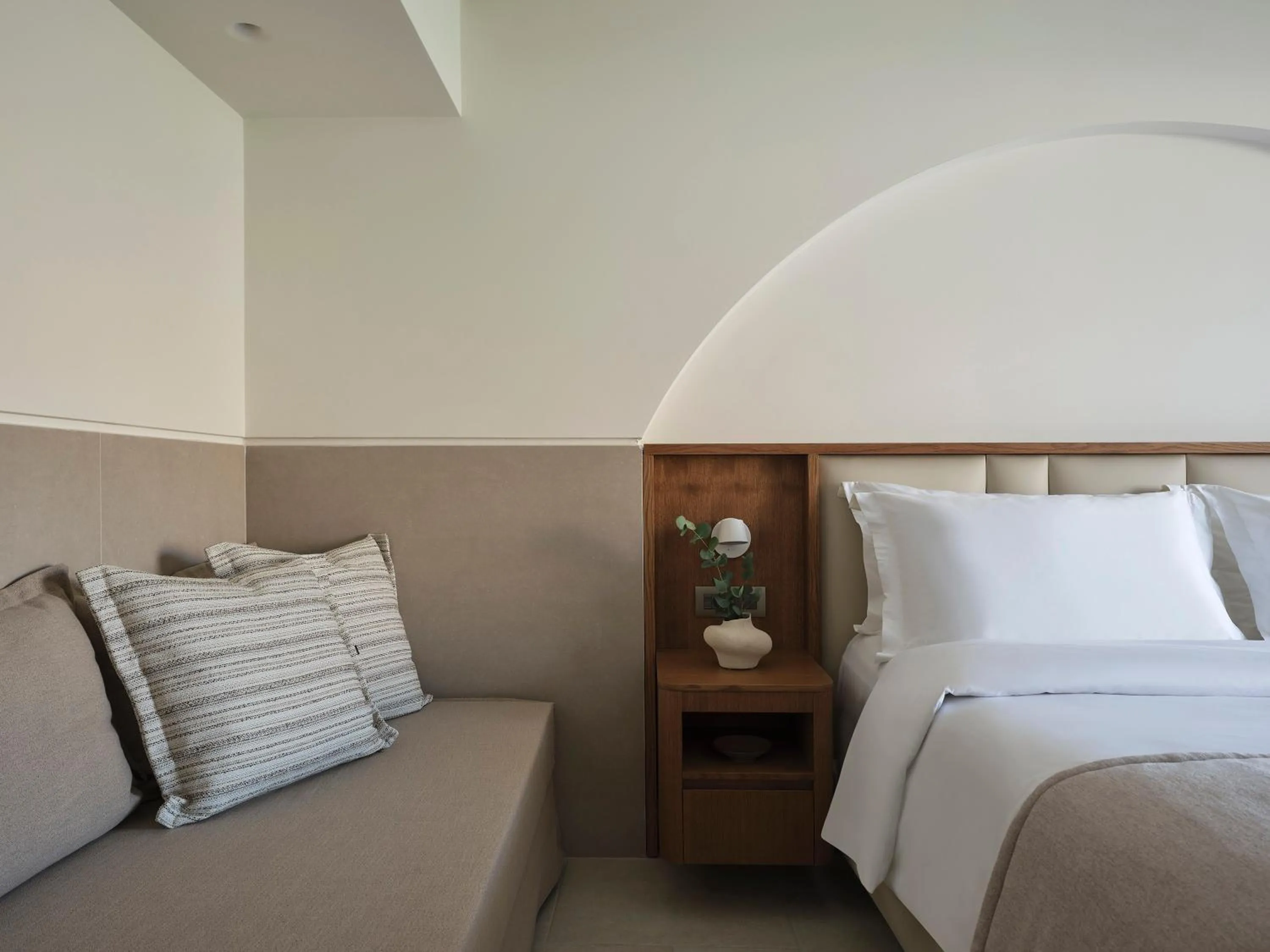 Bed in Lindos Princess Beach Hotel