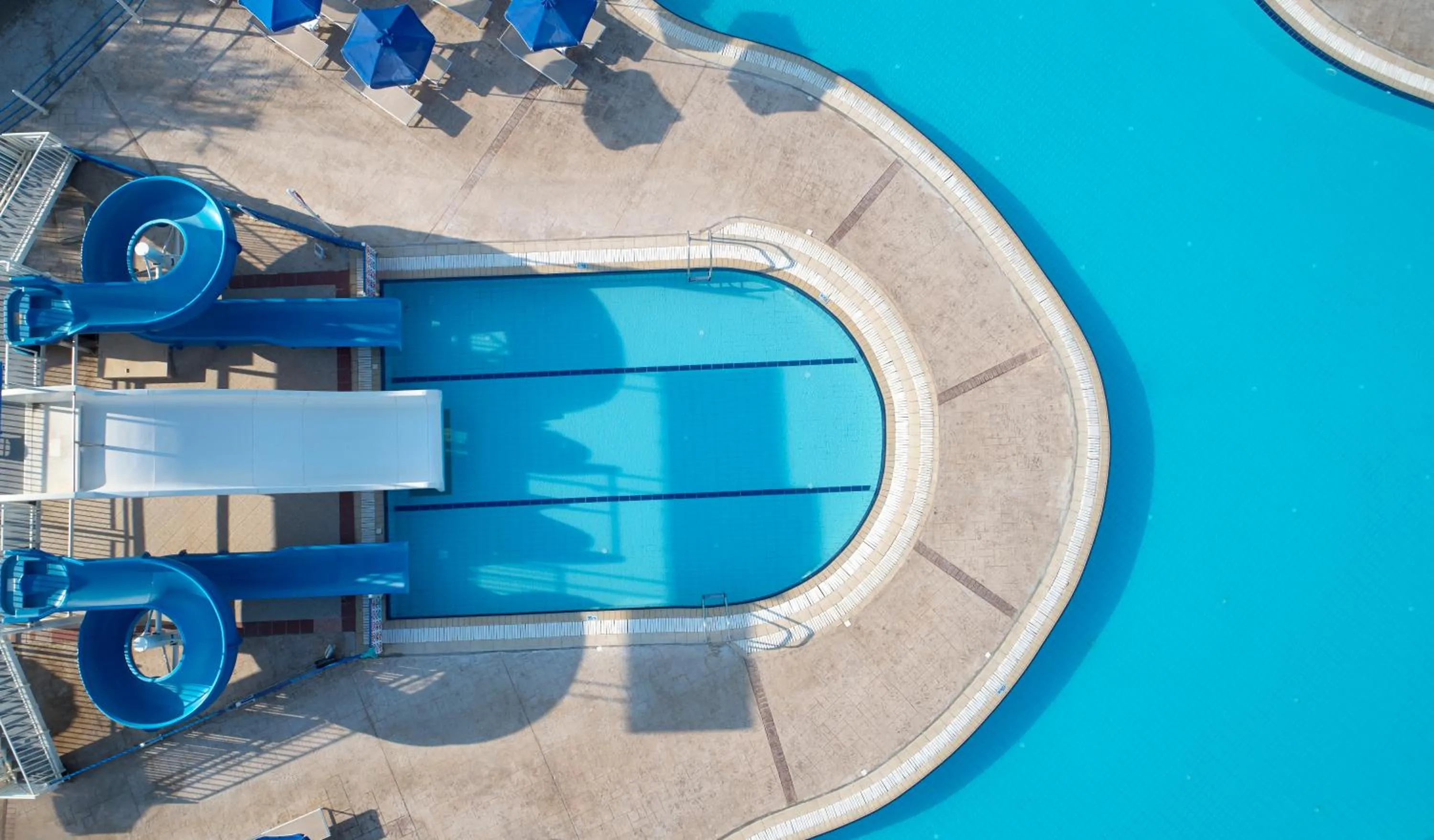 Bird's eye view in Lindos Princess Beach Hotel