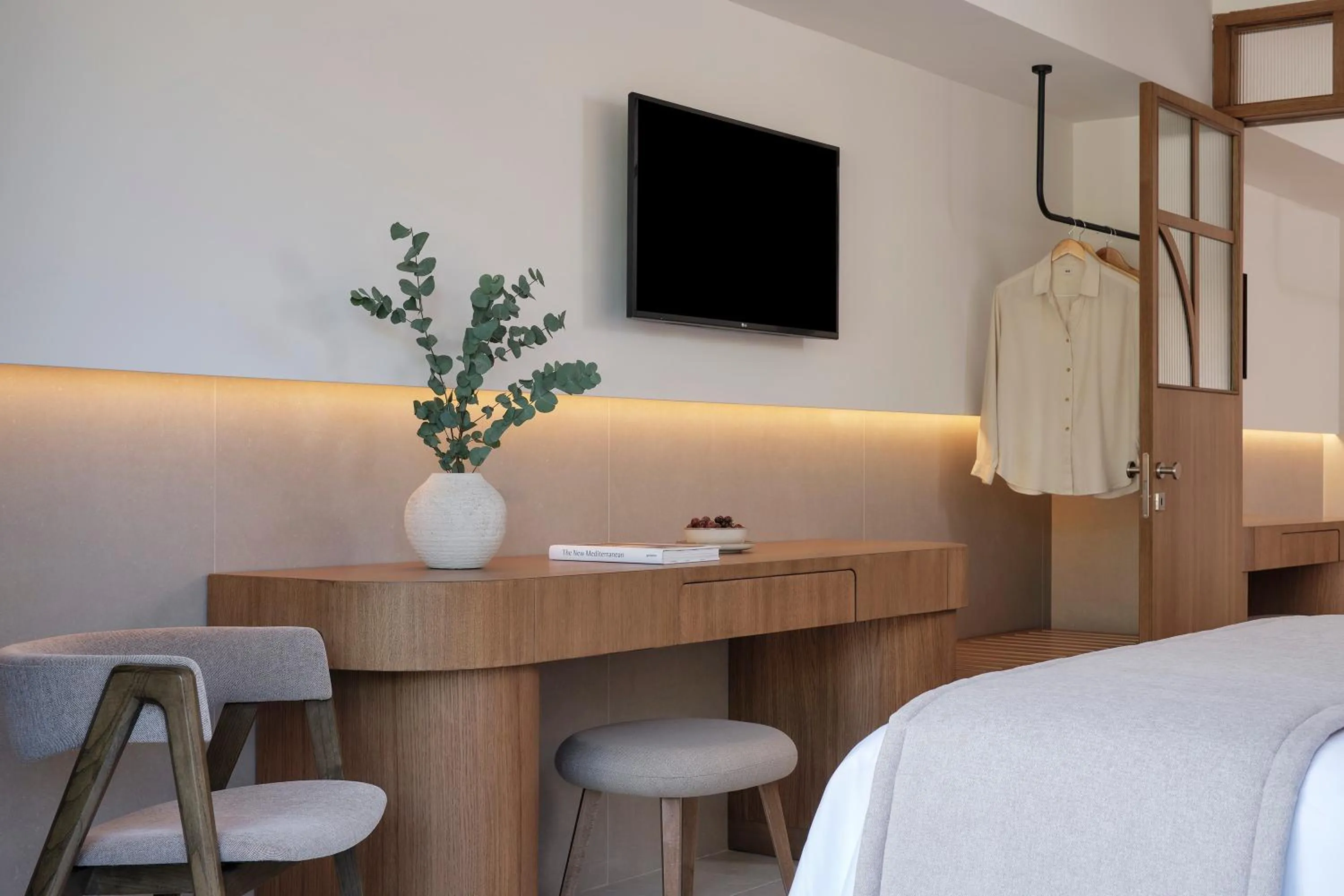 Bed in Lindos Princess Beach Hotel