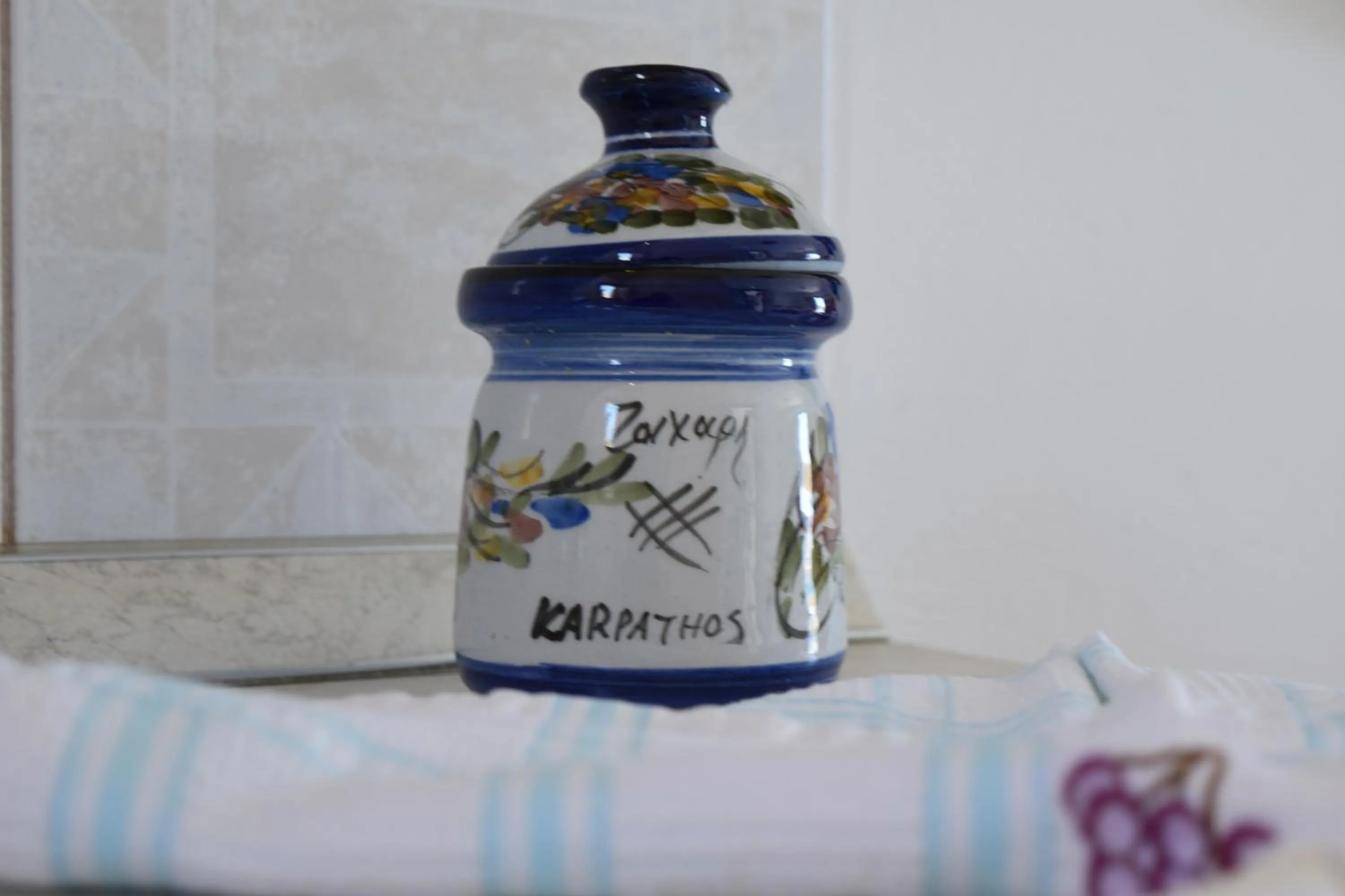 Decorative detail in Arhontiko Hotel