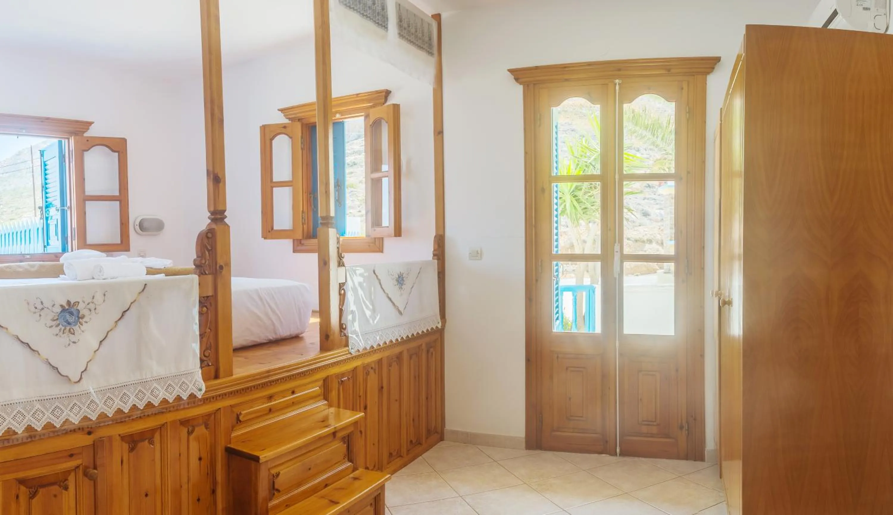 Bedroom in Arhontiko Hotel