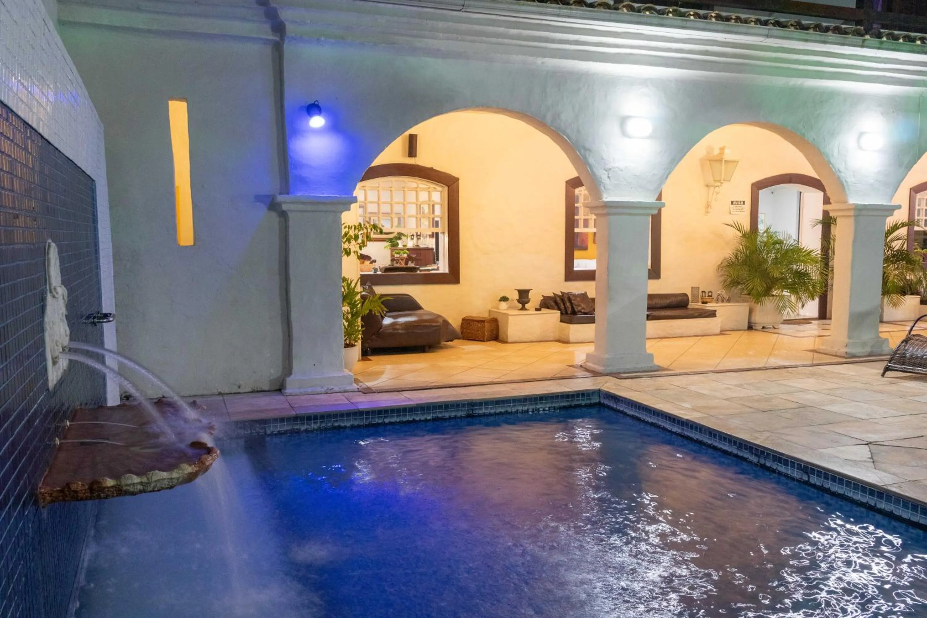 Pool view in Pousada Boulevard