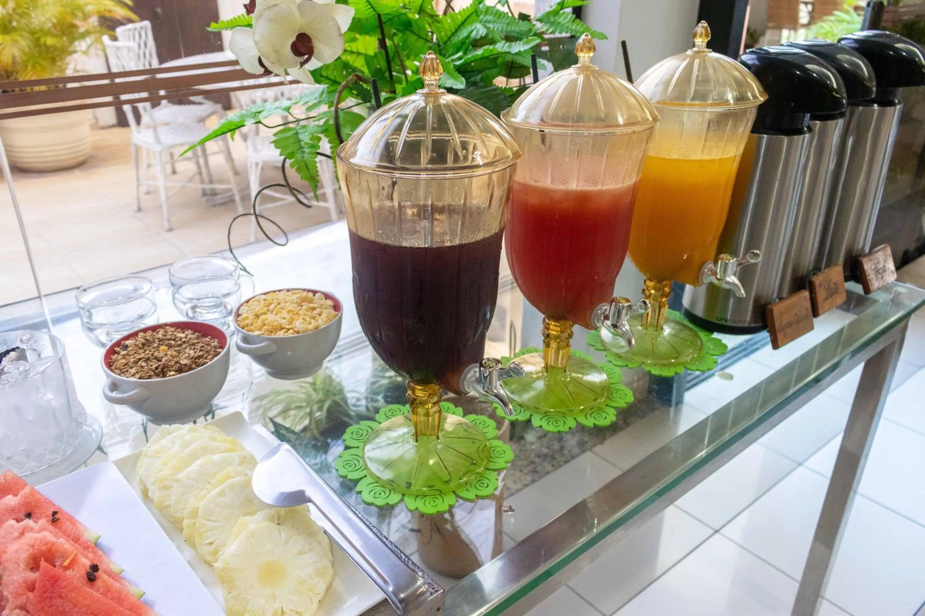 Buffet breakfast in Pousada Boulevard