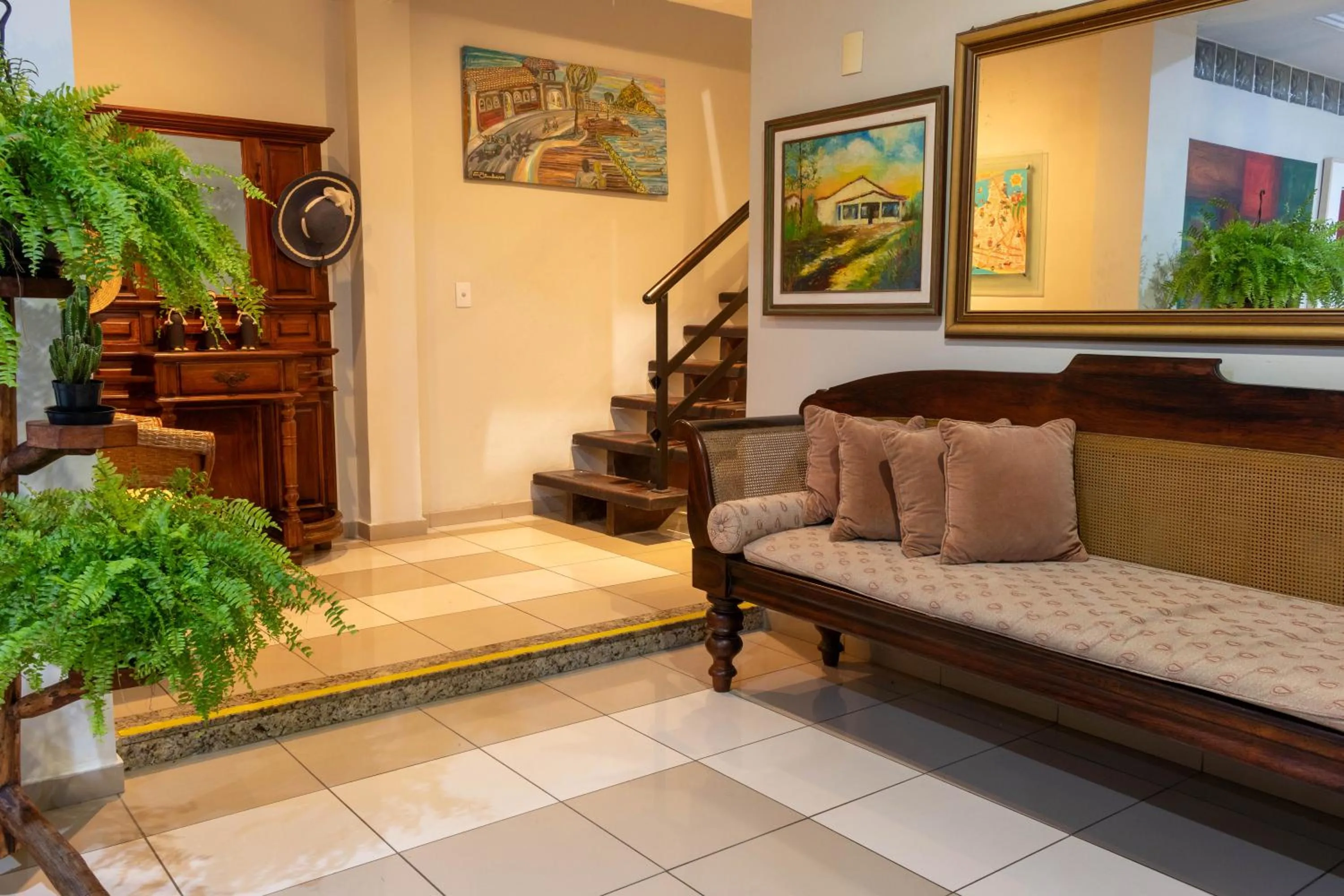 Living room in Pousada Boulevard