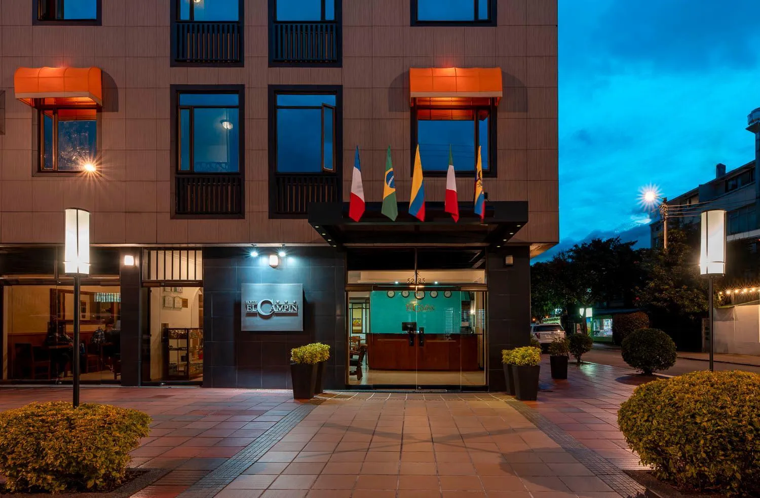 Facade/entrance in Hotel El Campin
