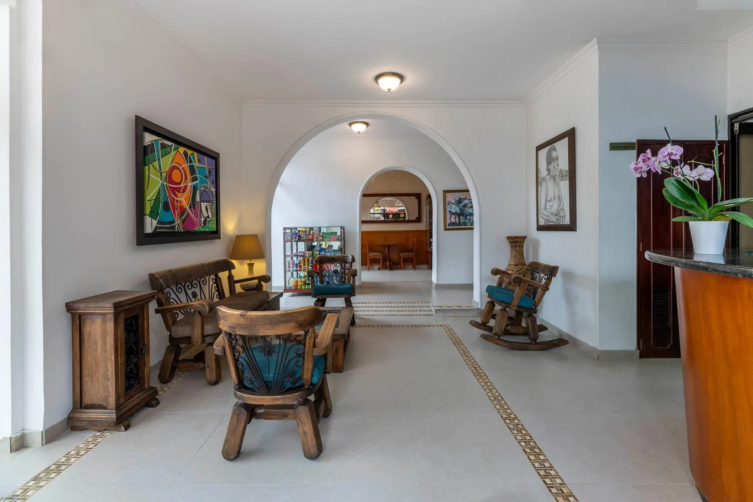 Lobby or reception in Hotel El Campin