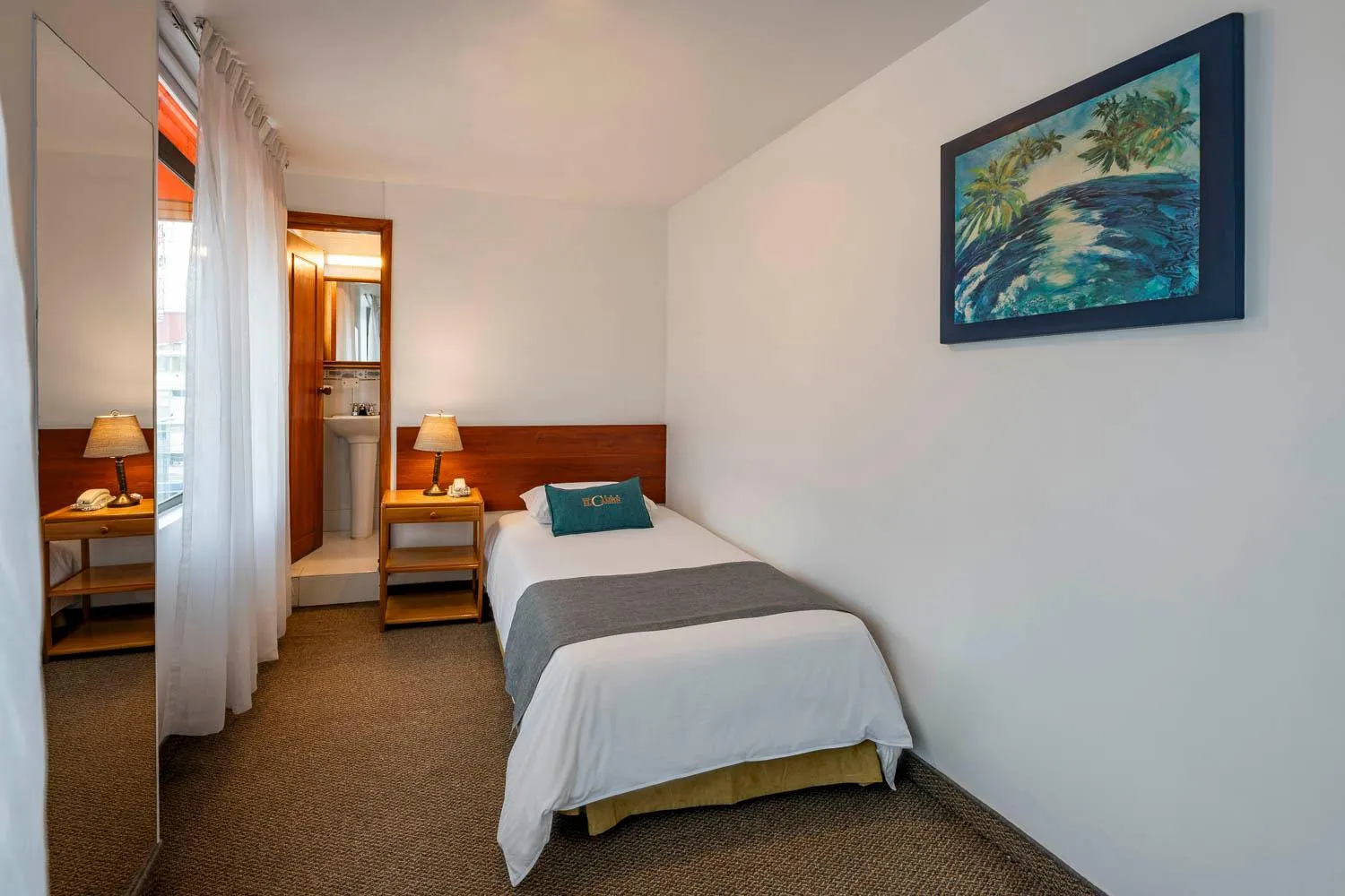 Bed in Hotel El Campin