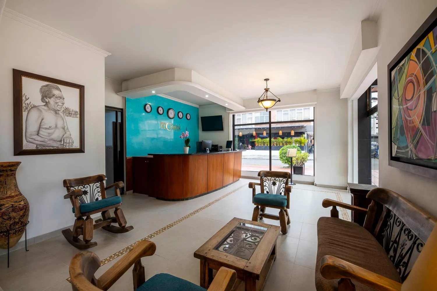 Living room in Hotel El Campin