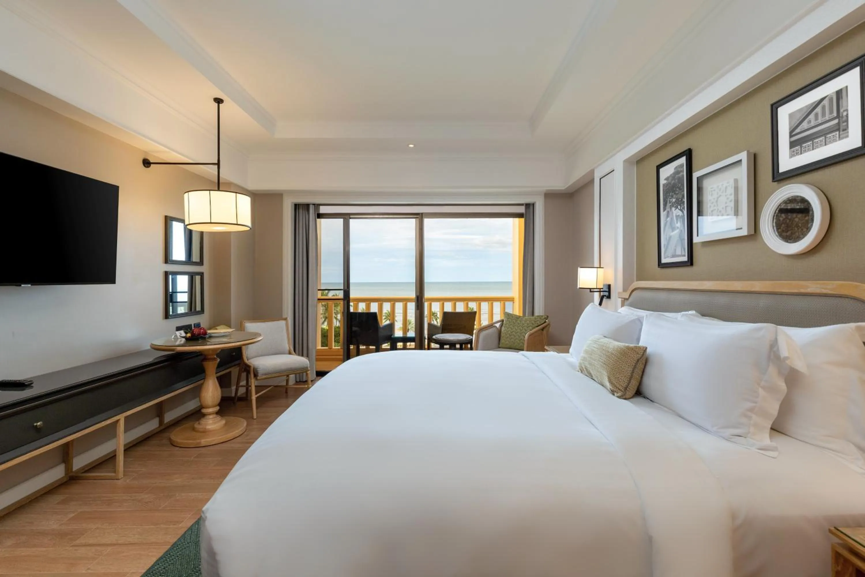 View (from property/room), Bed in Dusit Thani Hua Hin